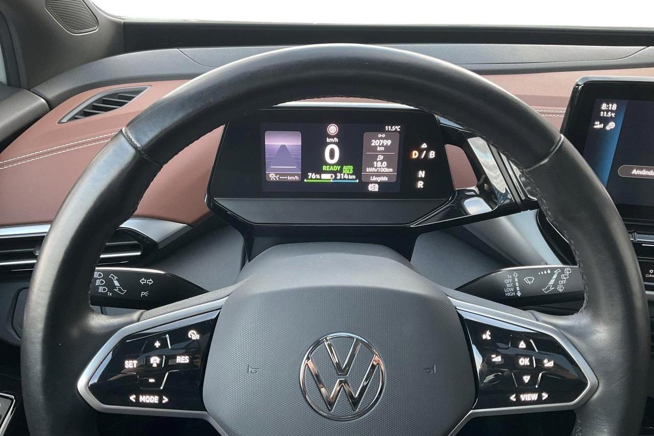 VW ID.4 77kWh (204hk) - 82 290 km - Automaatne - valge - 2022