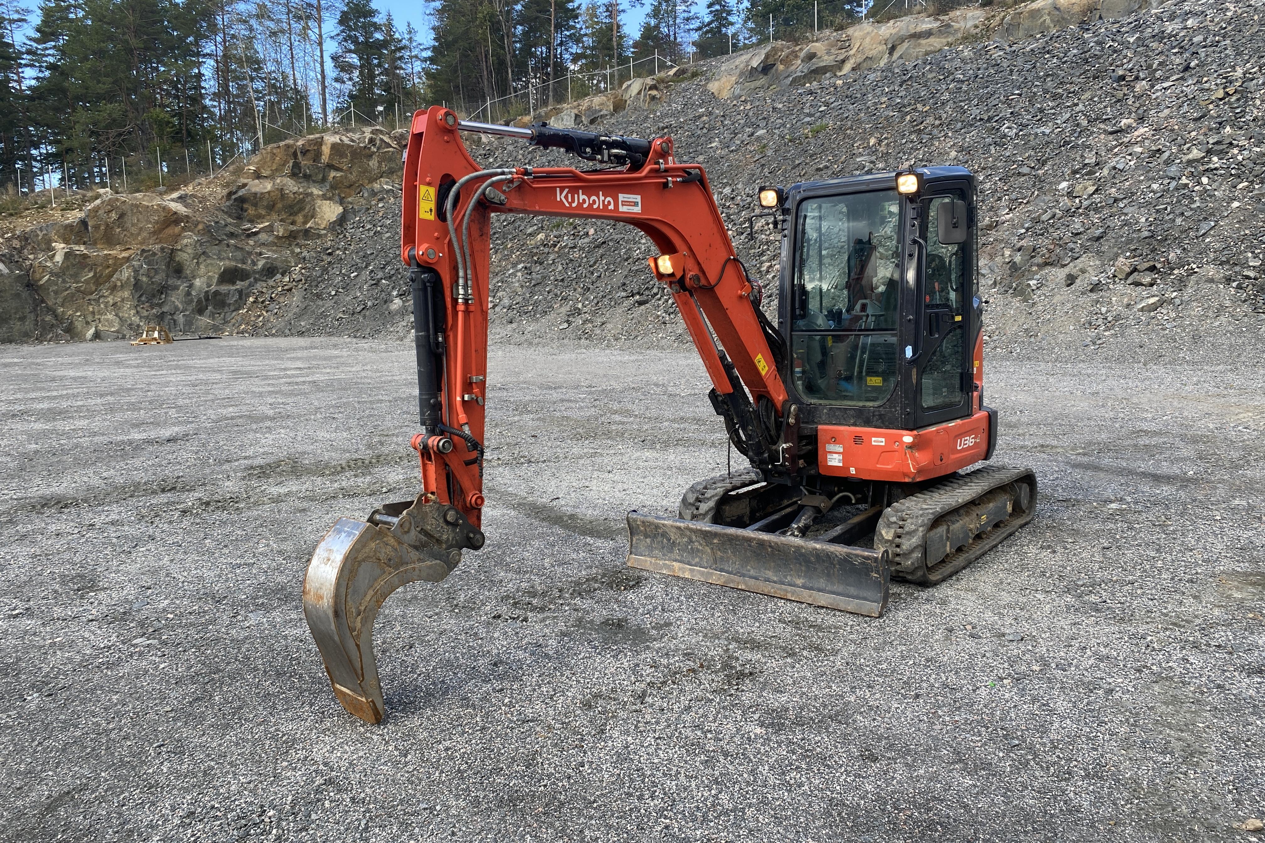 Kubota U36-4 (serienr: 15812) Minigrävare - 