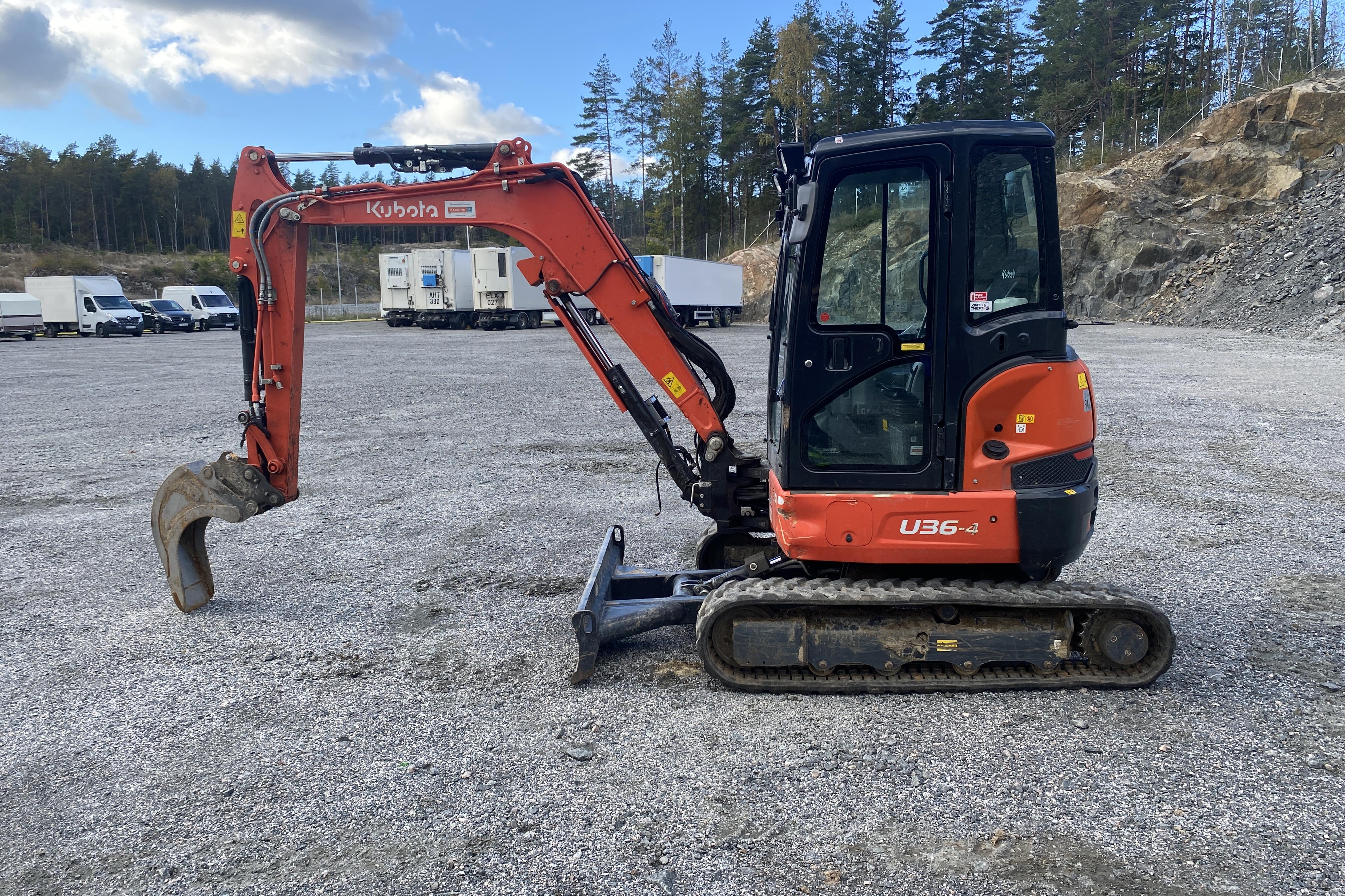 Kubota U36-4 (serienr: 15812) Minigrävare - 