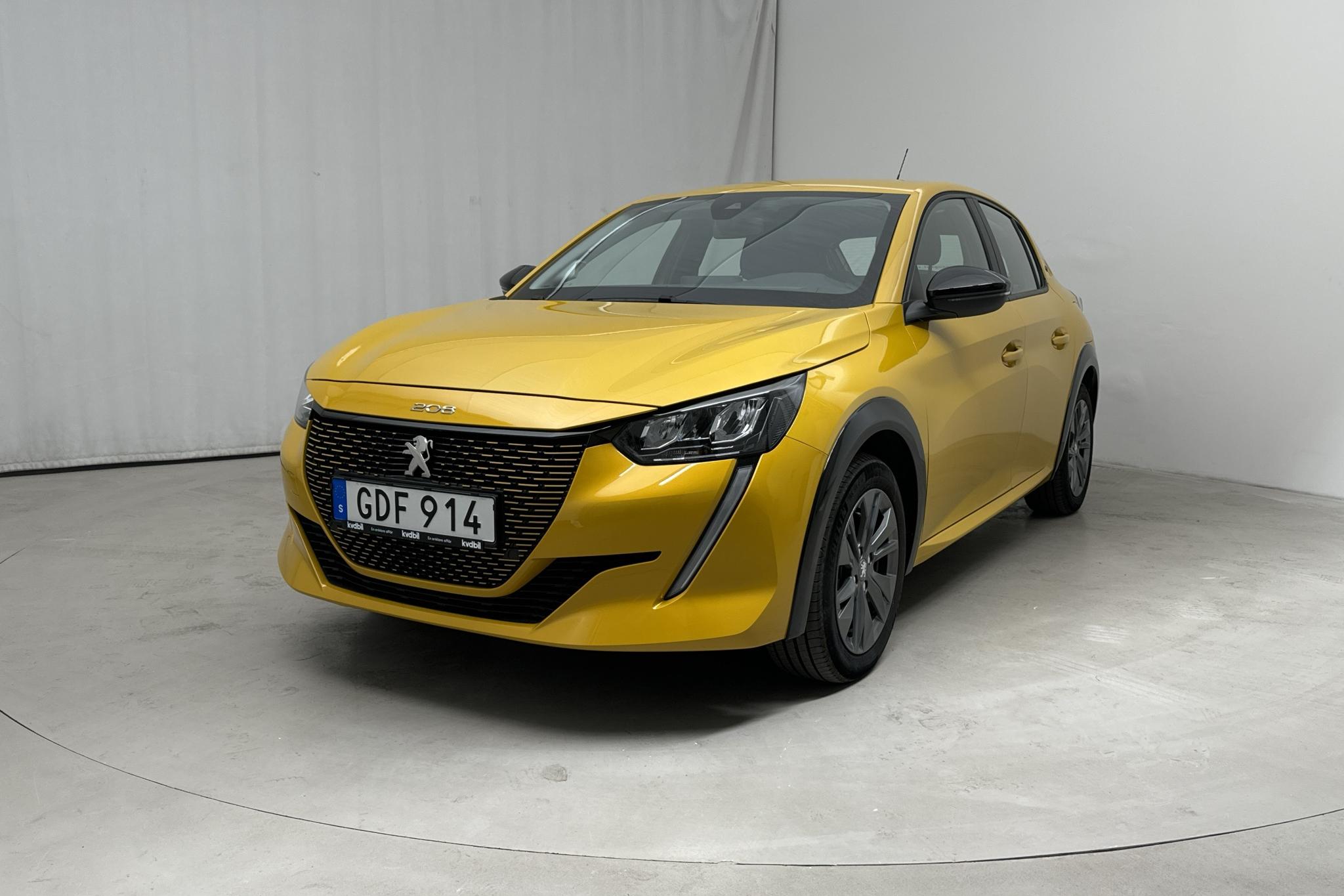 Peugeot e-208 50 kWh 5dr (136hk) - 26 610 km - Automatyczna - żółty - 2022