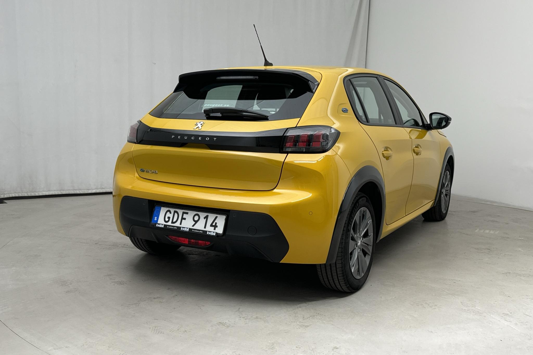 Peugeot e-208 50 kWh 5dr (136hk) - 26 610 km - Automatic - yellow - 2022