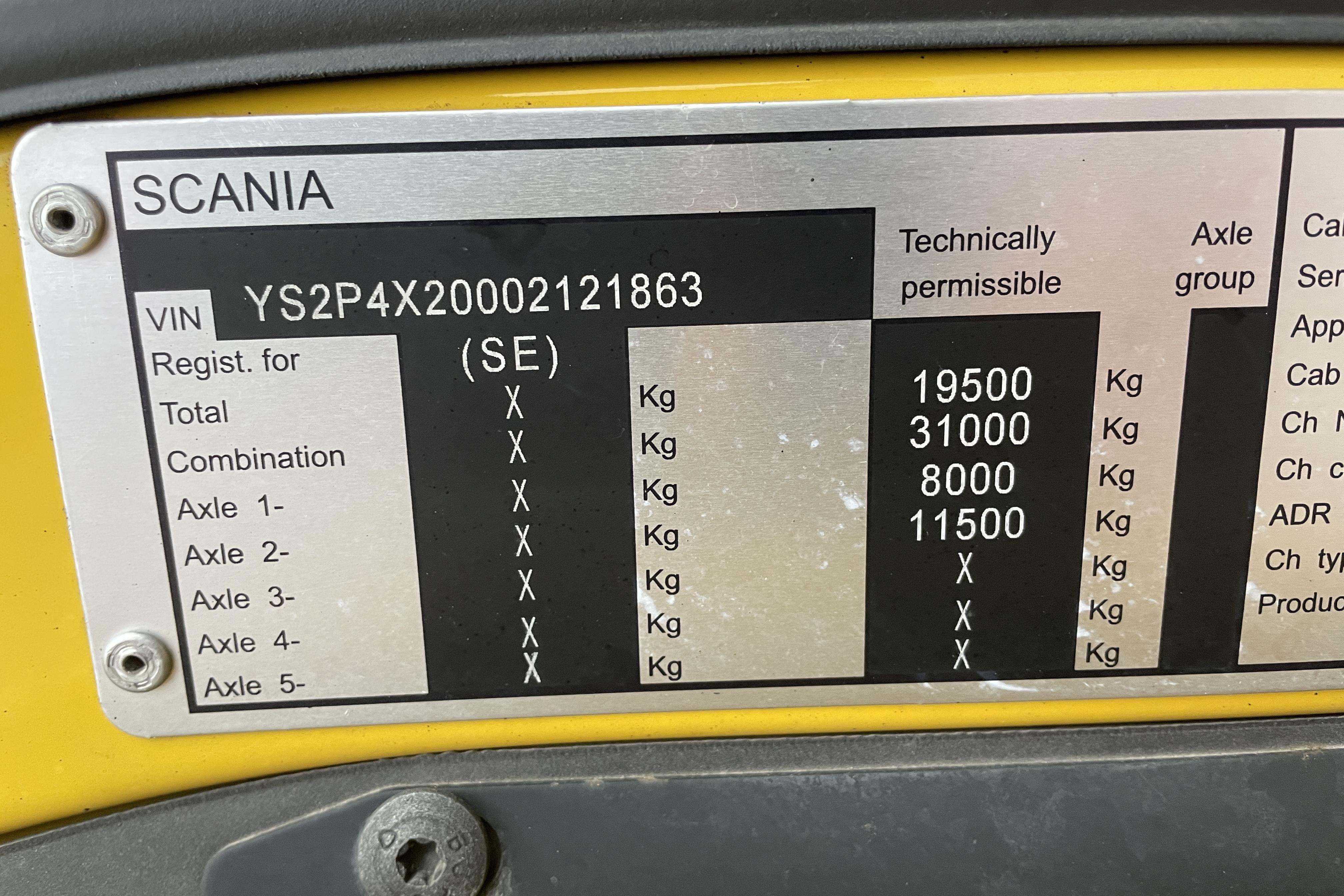 Scania P280 - 397 562 km - Automatyczna - żółty - 2016