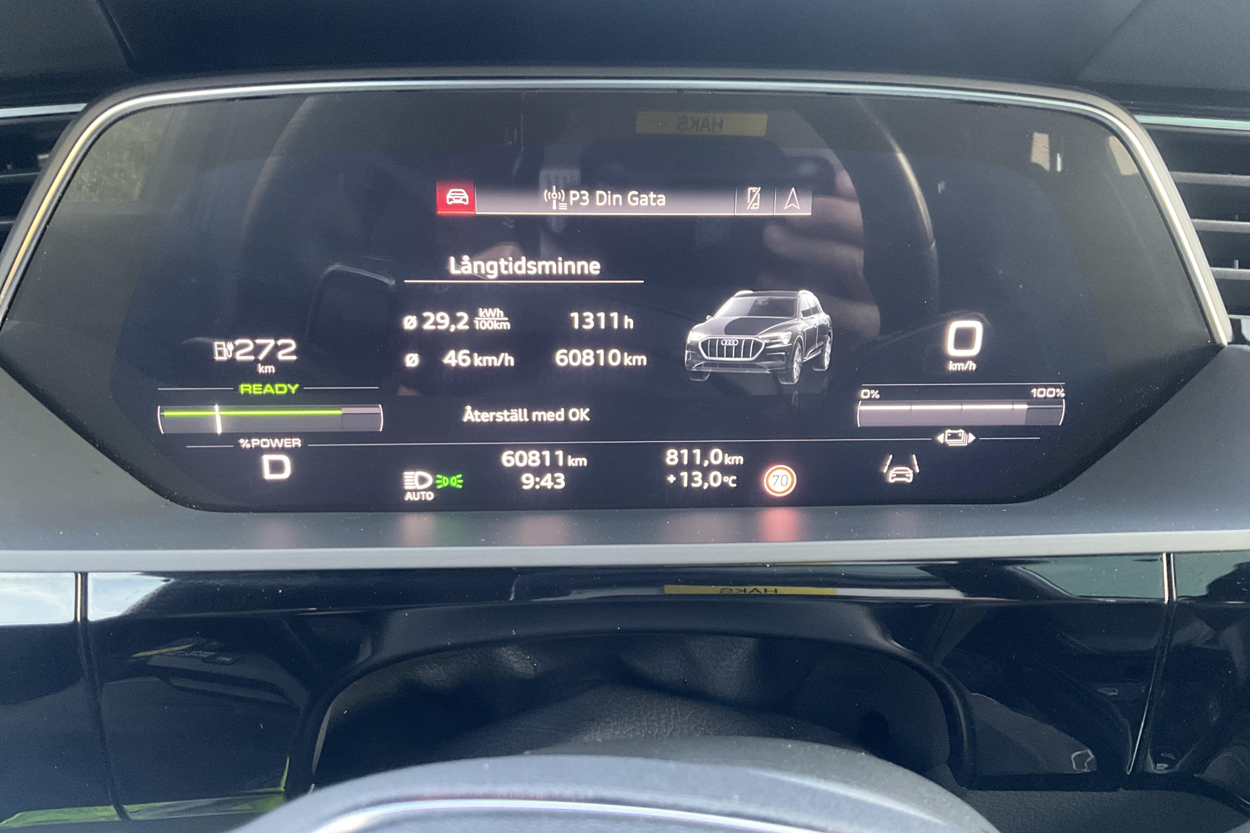 Audi e-tron 55 quattro 95 kWh (408hk) - 60 820 km - Automatyczna - czarny - 2021