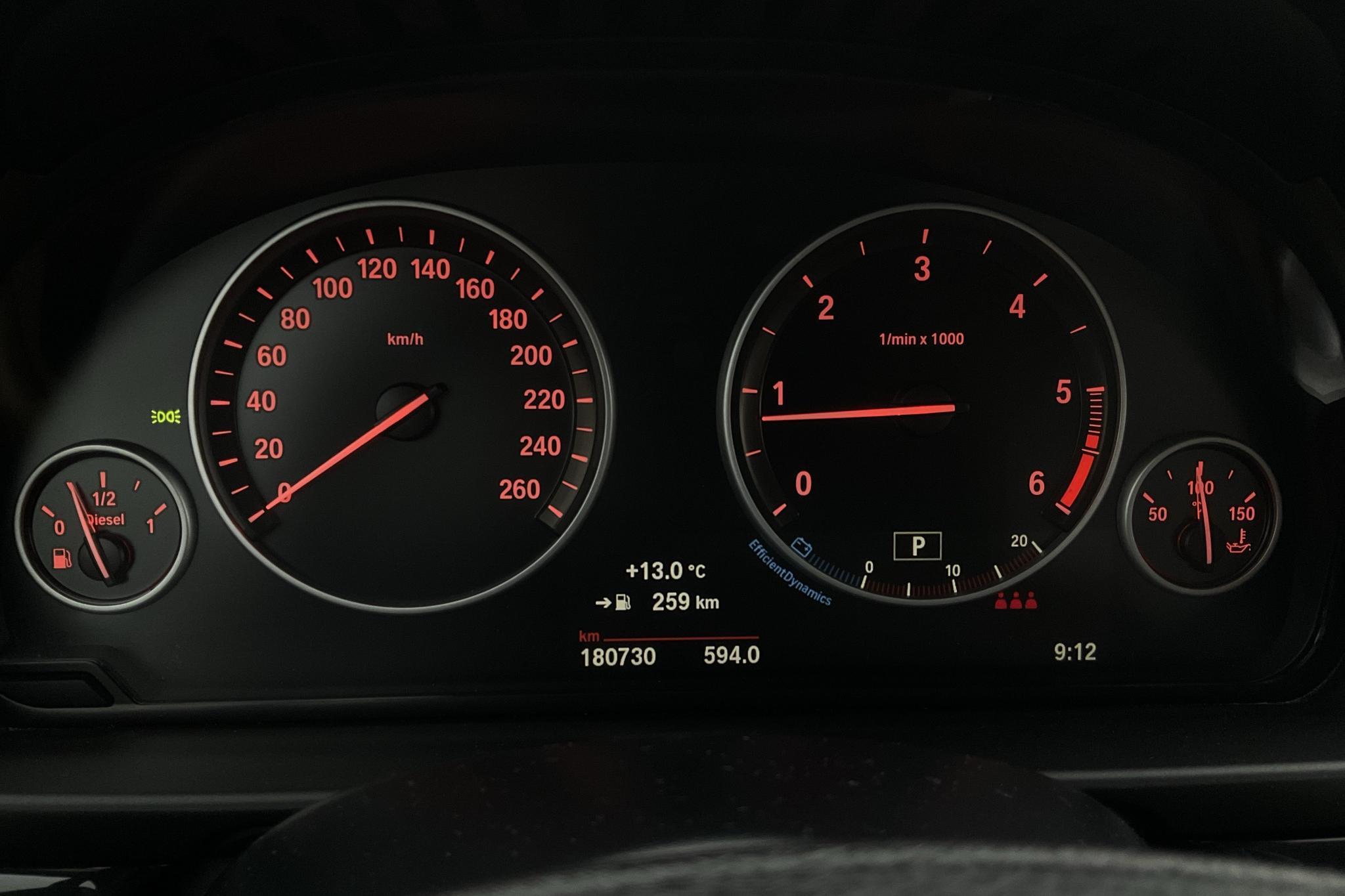 BMW 520d xDrive Touring, F11 (190hk) - 180 720 km - Automatyczna - brązowy - 2015