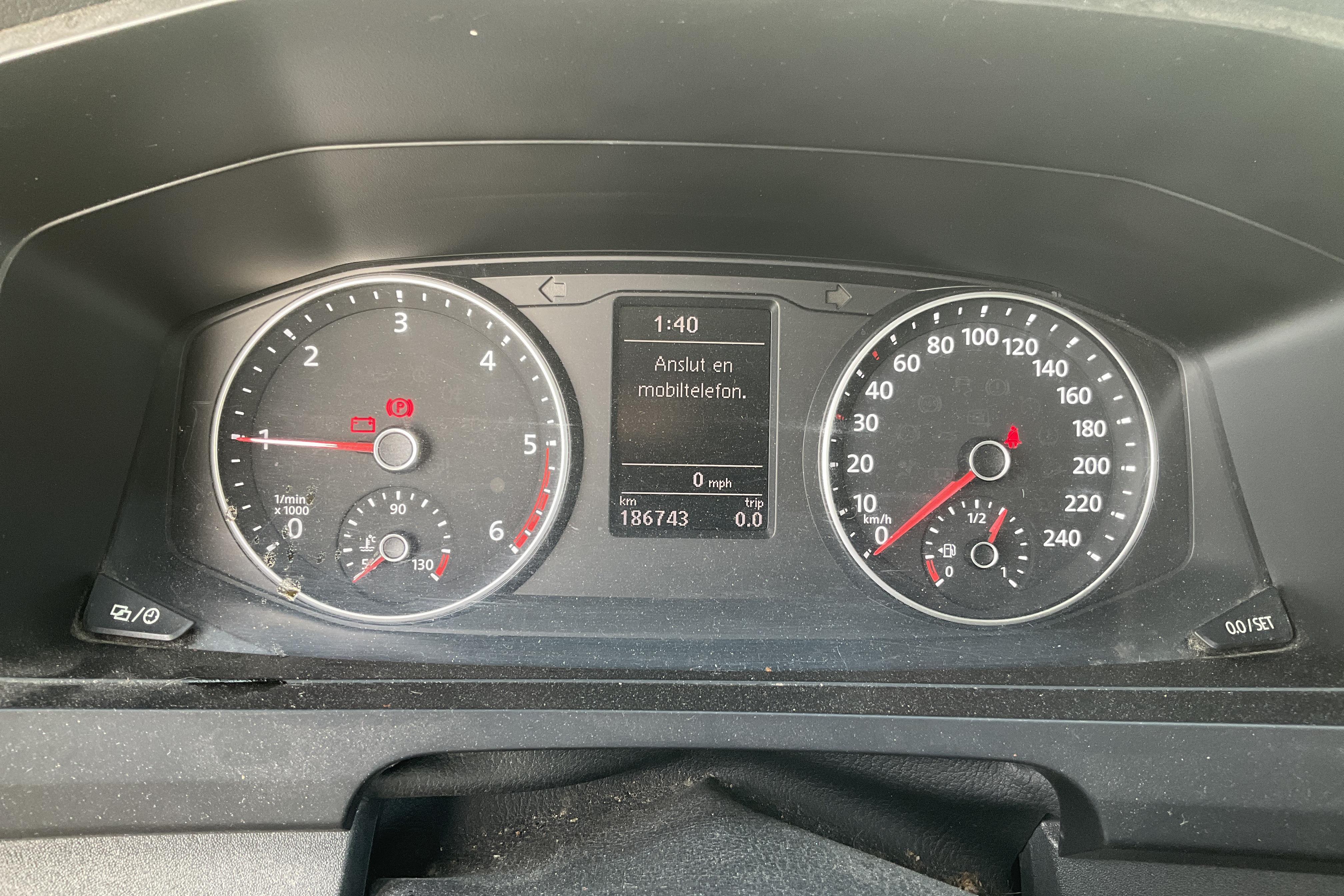 VW Transporter T6 2.0 TDI BMT (150hk) - 186 740 km - Manualna - biały - 2017