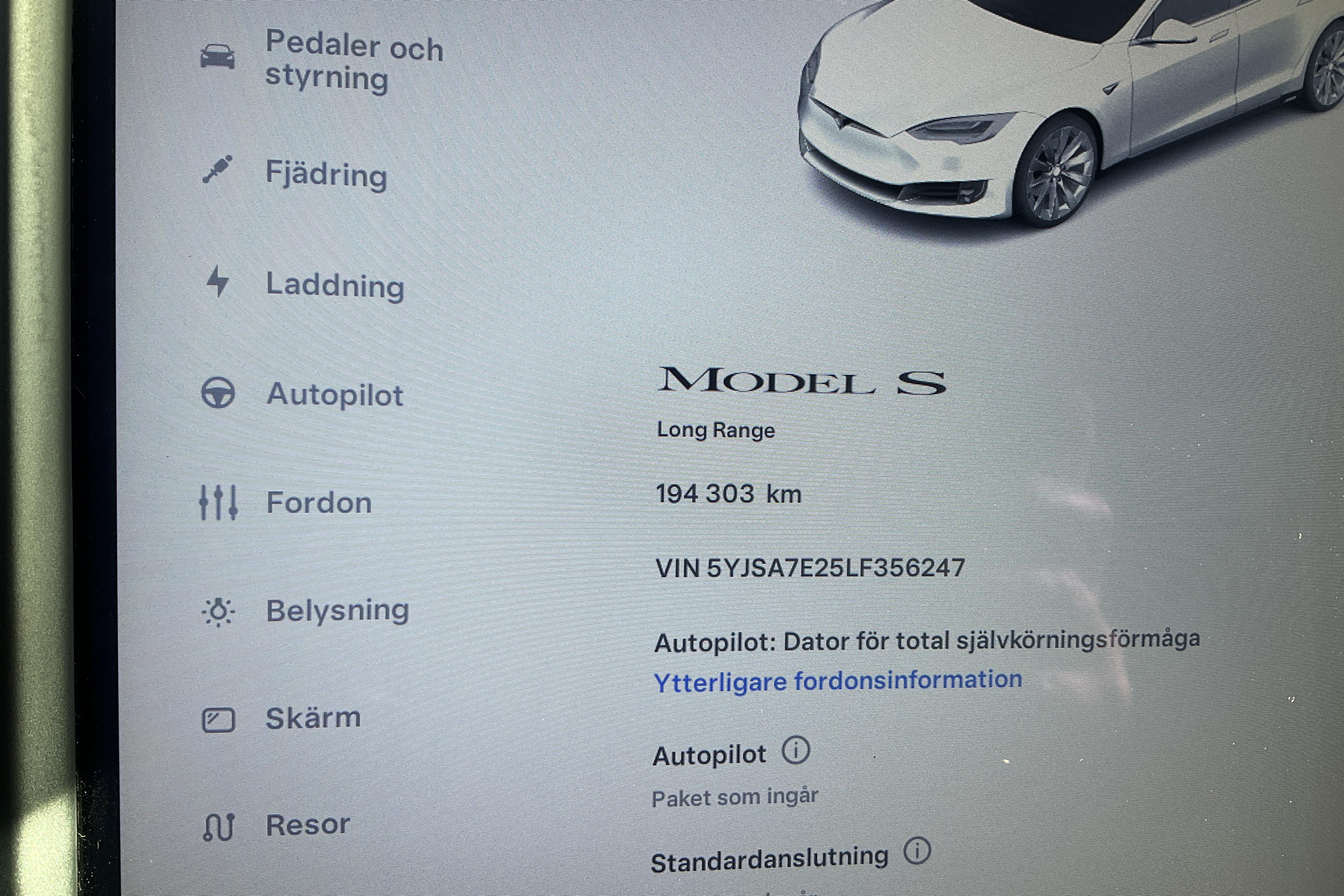 Tesla Model S Dual Motor Long Range AWD - 194 310 km - Automatic - white - 2020