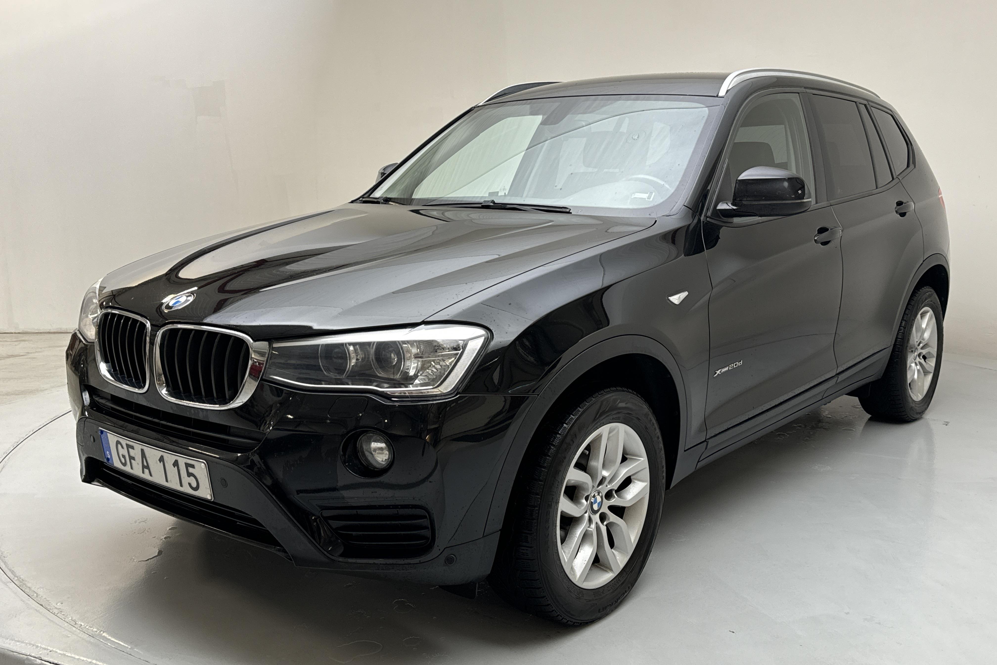 BMW X3 xDrive20d, F25 (190hk) - 155 460 km - Automatic - black - 2017