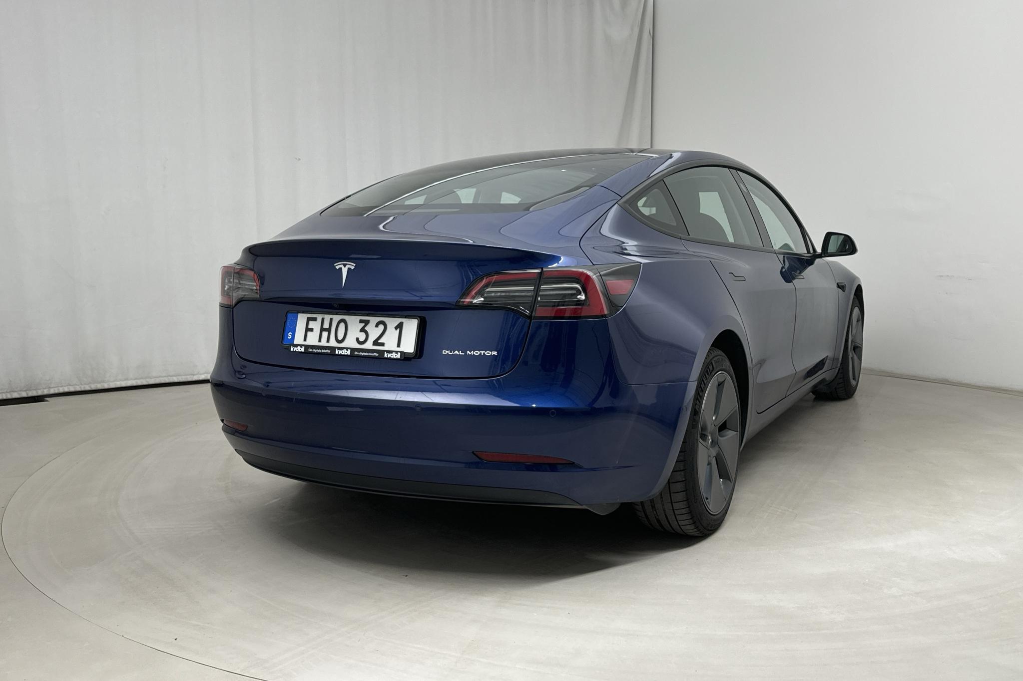 Tesla Model 3 Long Range Dual Motor AWD - 7 051 mil - Automat - blå - 2021