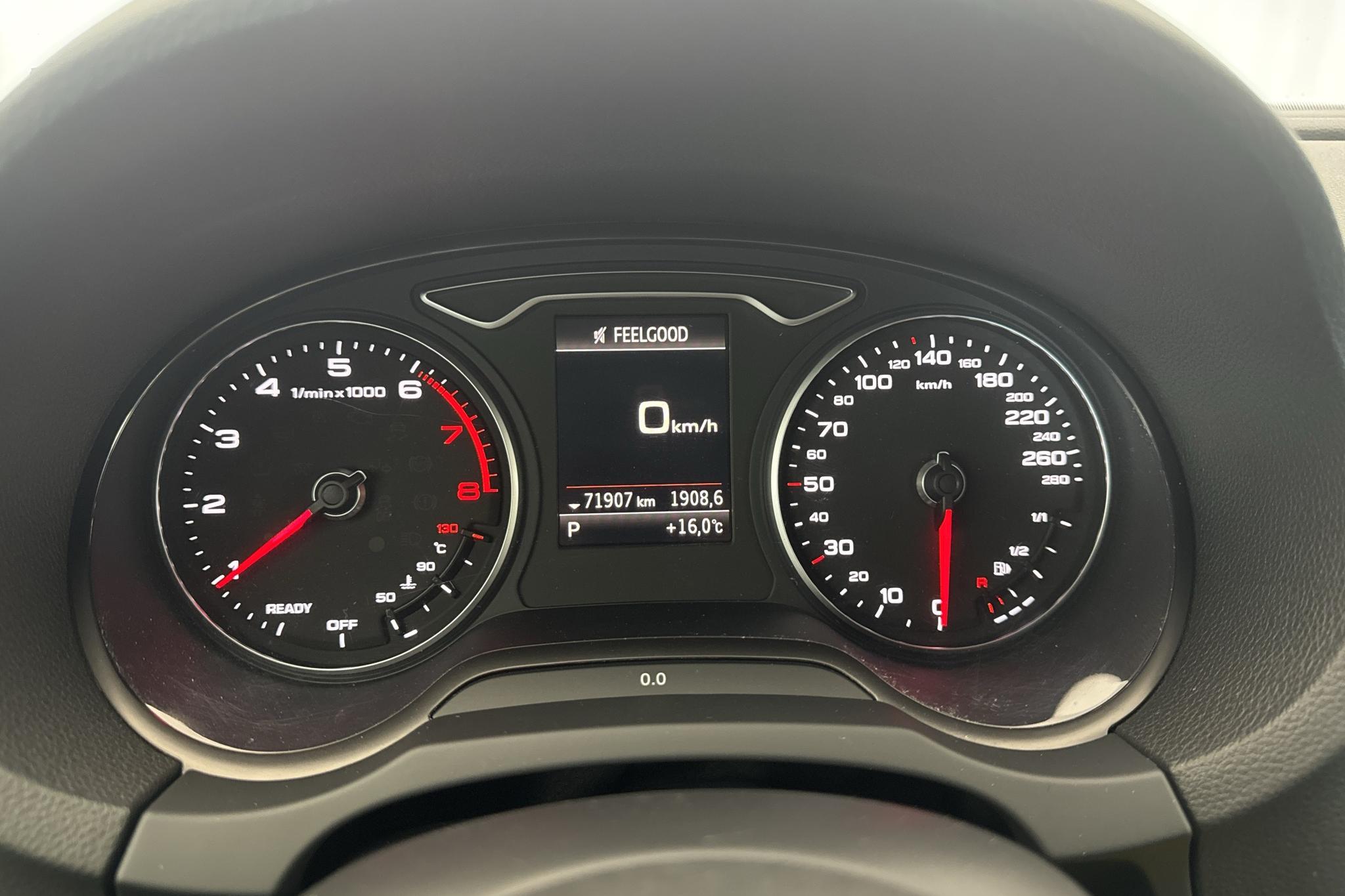 Audi A3 1.5 TFSI Sportback (150hk) - 71 910 km - Automatyczna - biały - 2018