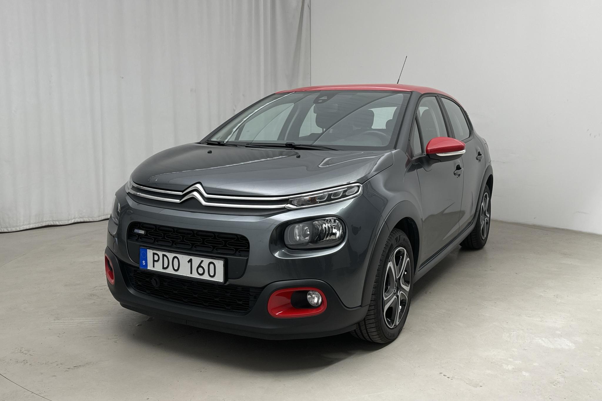 Citroen C3 PureTech (82hk) - 71 380 km - Käsitsi - hall - 2016