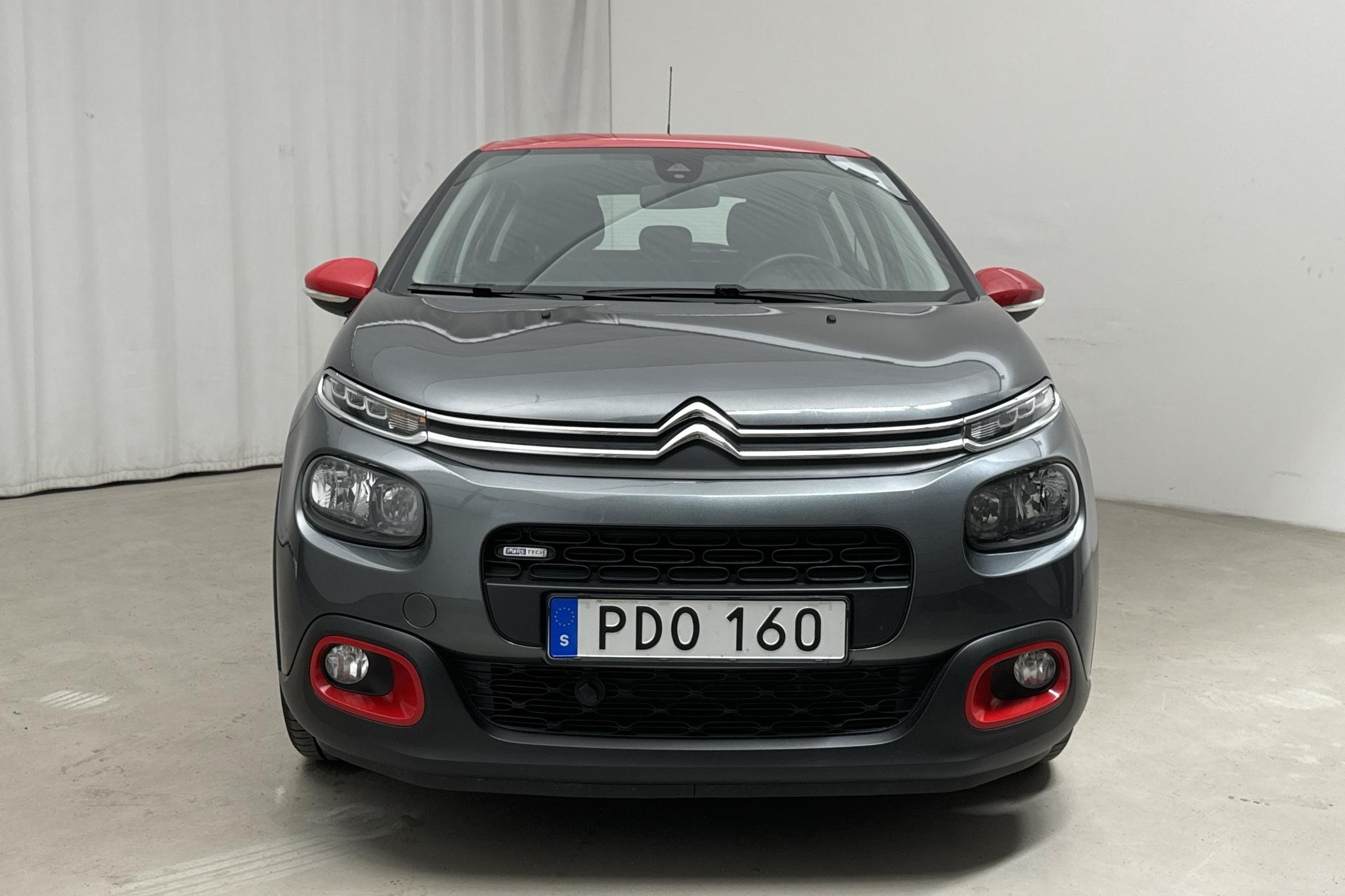 Citroen C3 PureTech (82hk) - 71 380 km - Käsitsi - hall - 2016