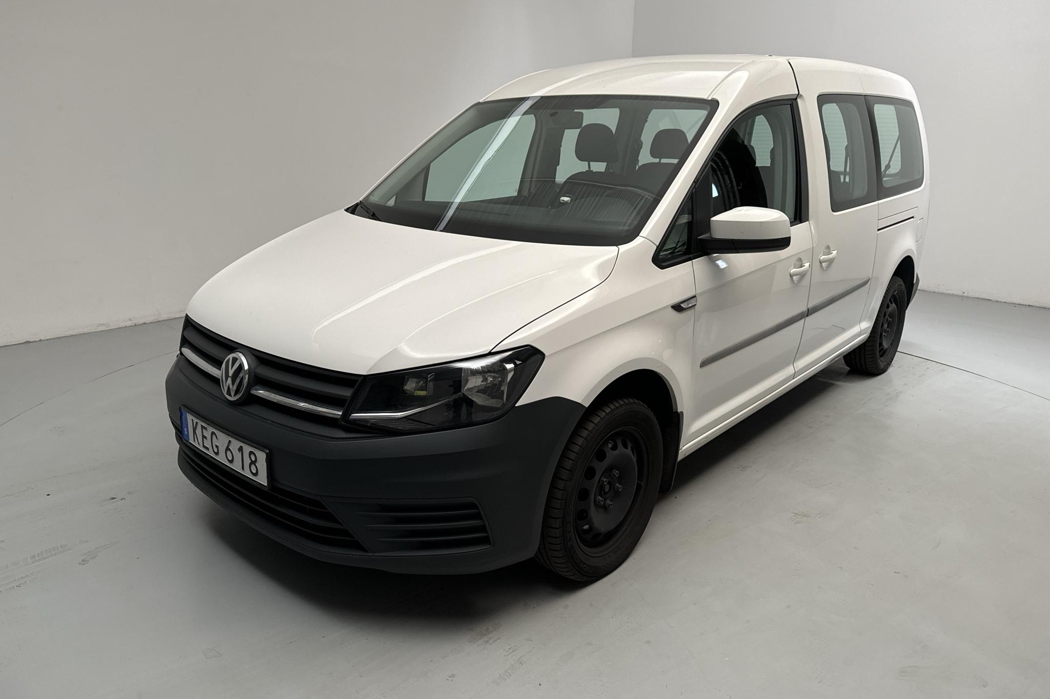 VW Caddy Life Maxi 2.0 TDI (102hk) - 7 434 mil - Automat - vit - 2017