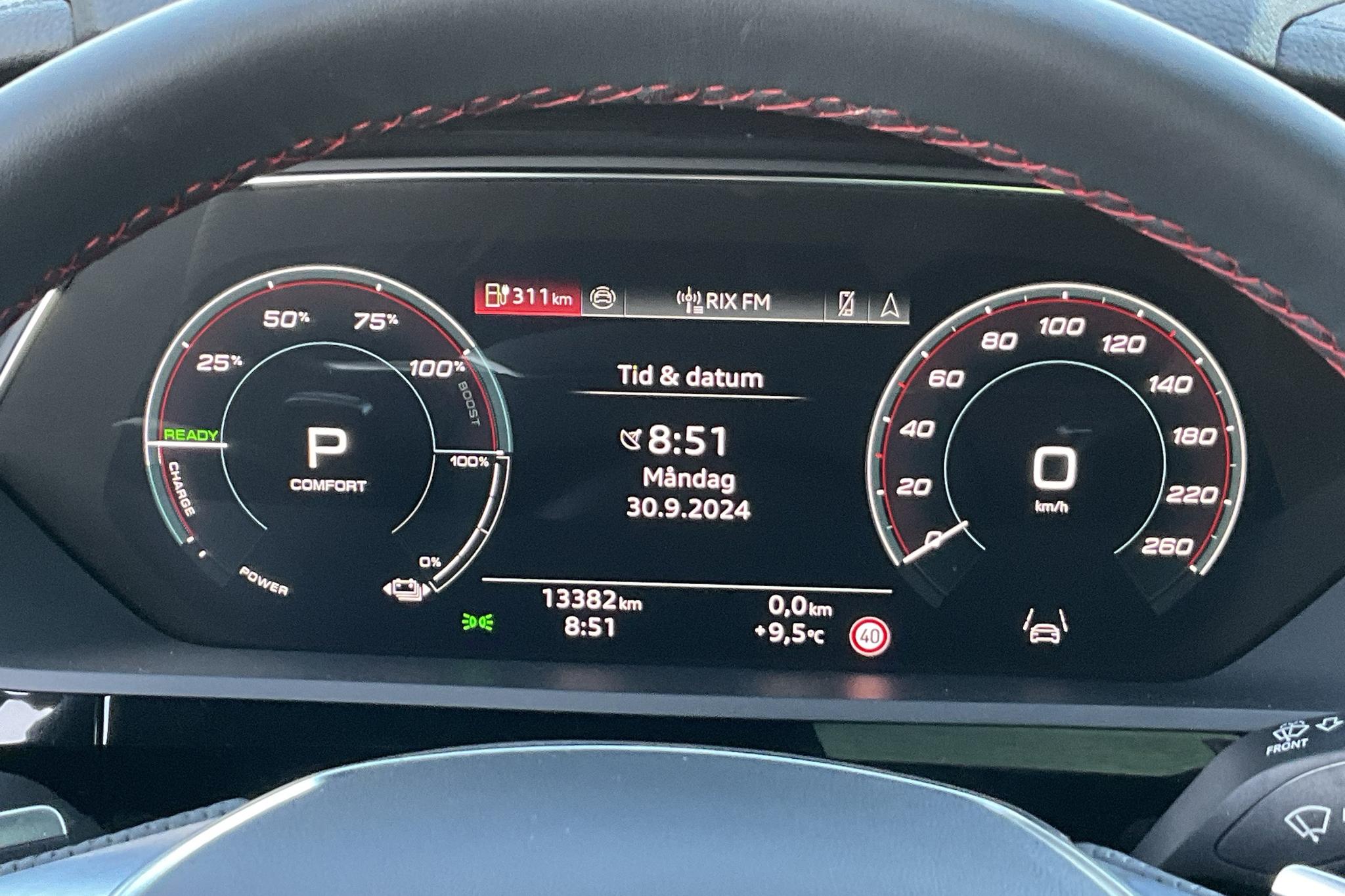 Audi Q8 55 e-tron quattro (408hk) - 13 390 km - Automatyczna - szary - 2024