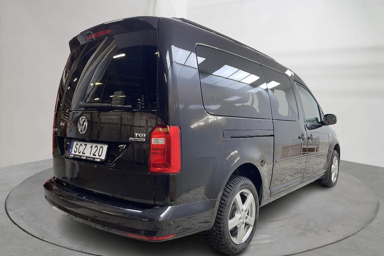 VW Caddy 1.4 TGI Maxi Skåp (110hk) - 1 744 mil - Automat - svart - 2018