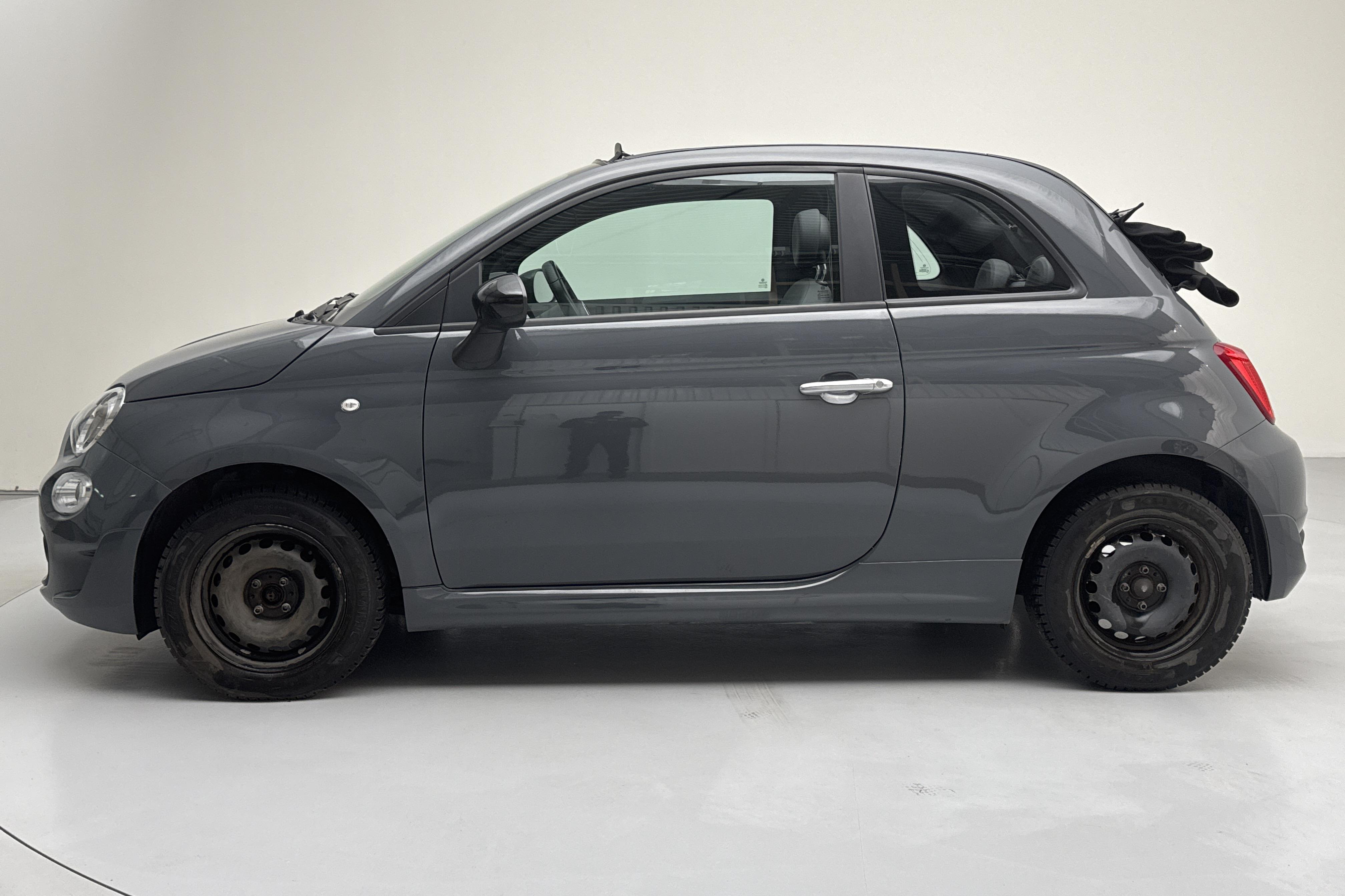 Fiat 500 Hybrid Cab (70hk) - 45 890 km - Manuaalinen - harmaa - 2021