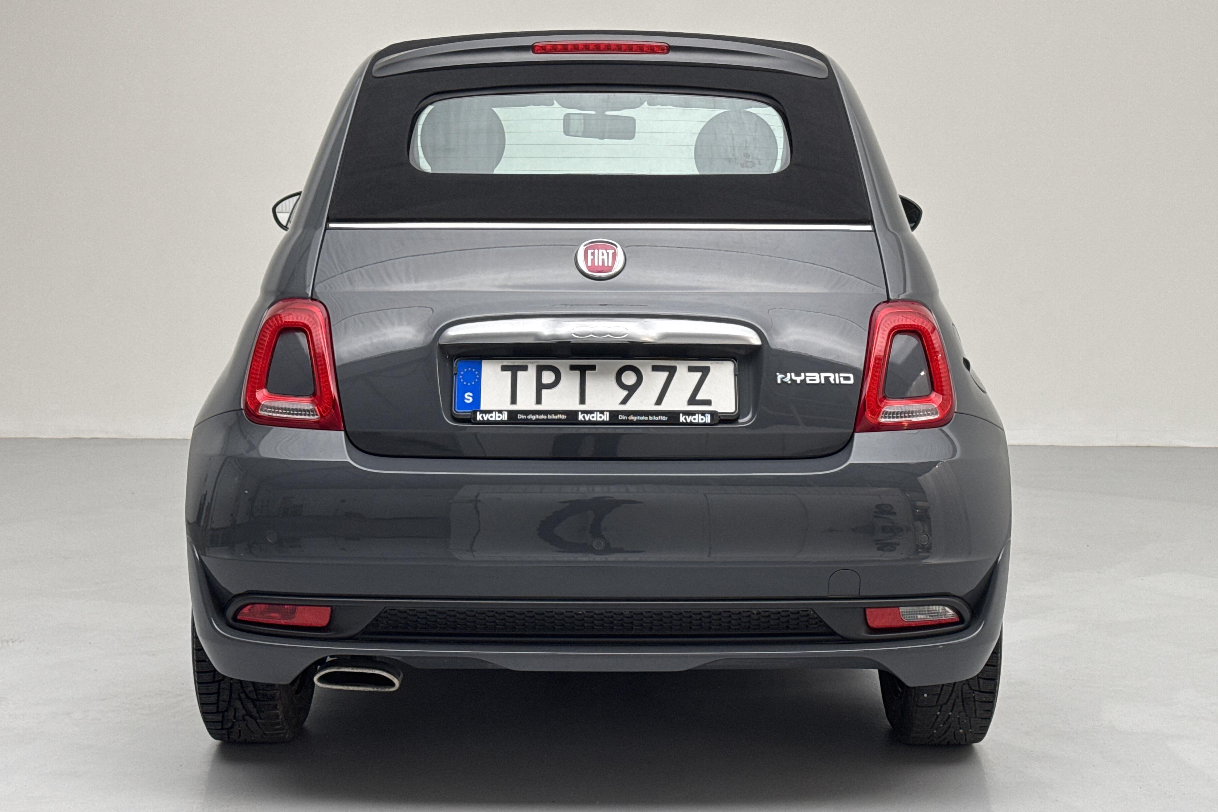 Fiat 500 Hybrid Cab (70hk) - 45 890 km - Manuaalinen - harmaa - 2021