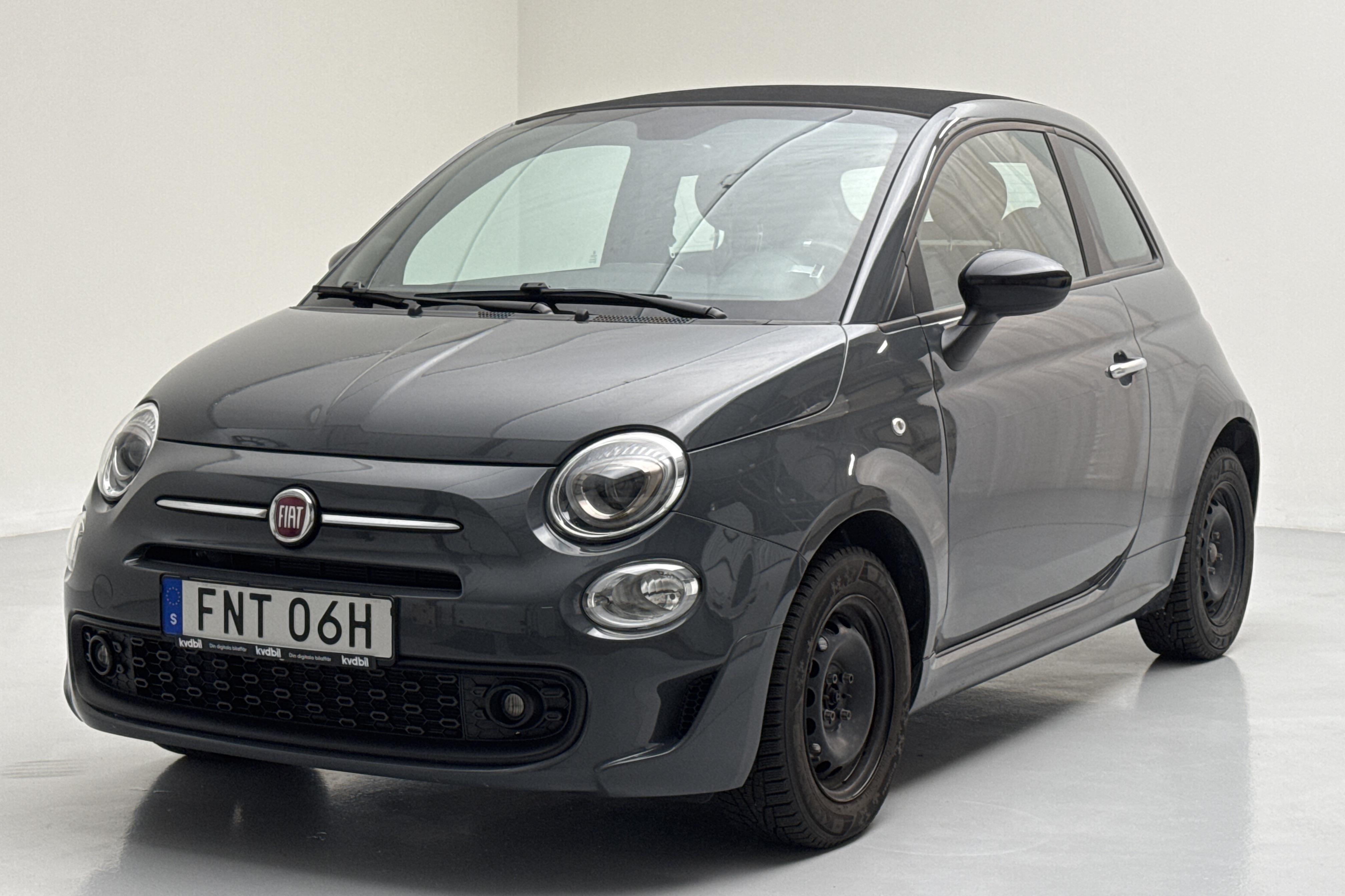 Fiat 500 Hybrid Cab (70hk) - 30 570 km - Manual - gray - 2021