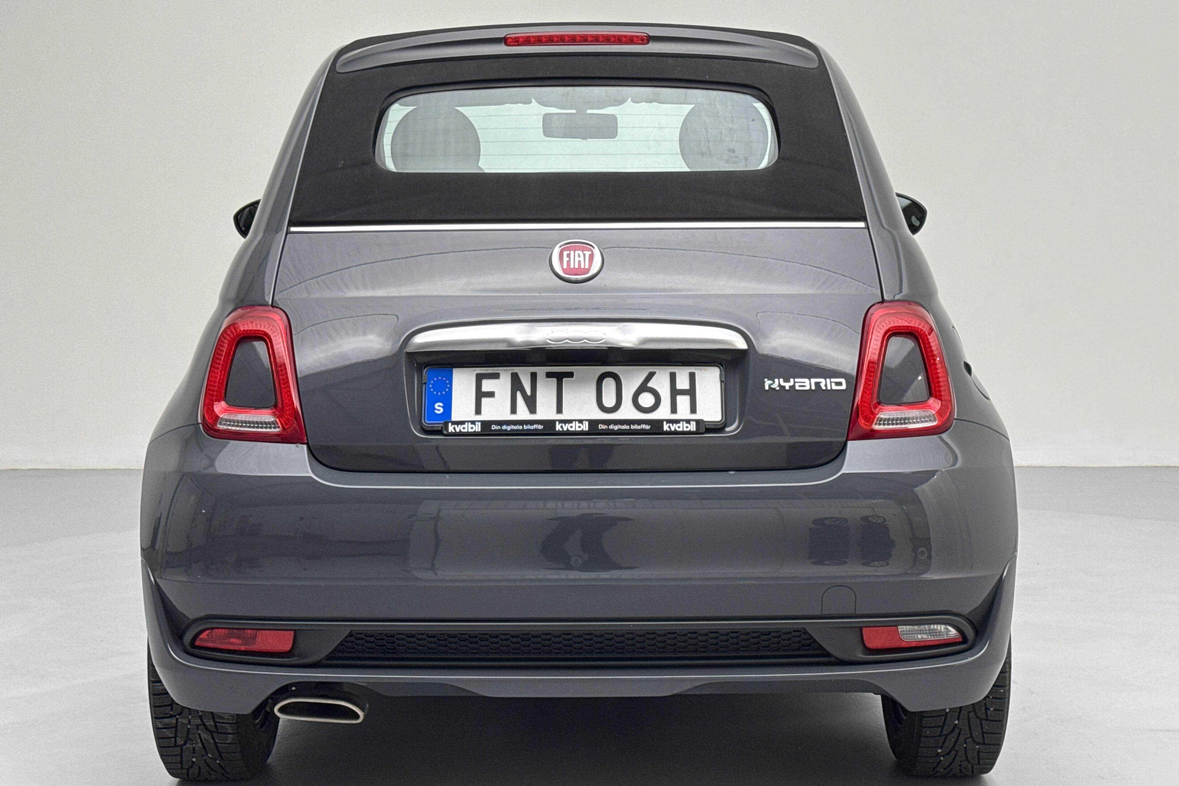 Fiat 500 Hybrid Cab (70hk) - 30 570 km - Manual - gray - 2021