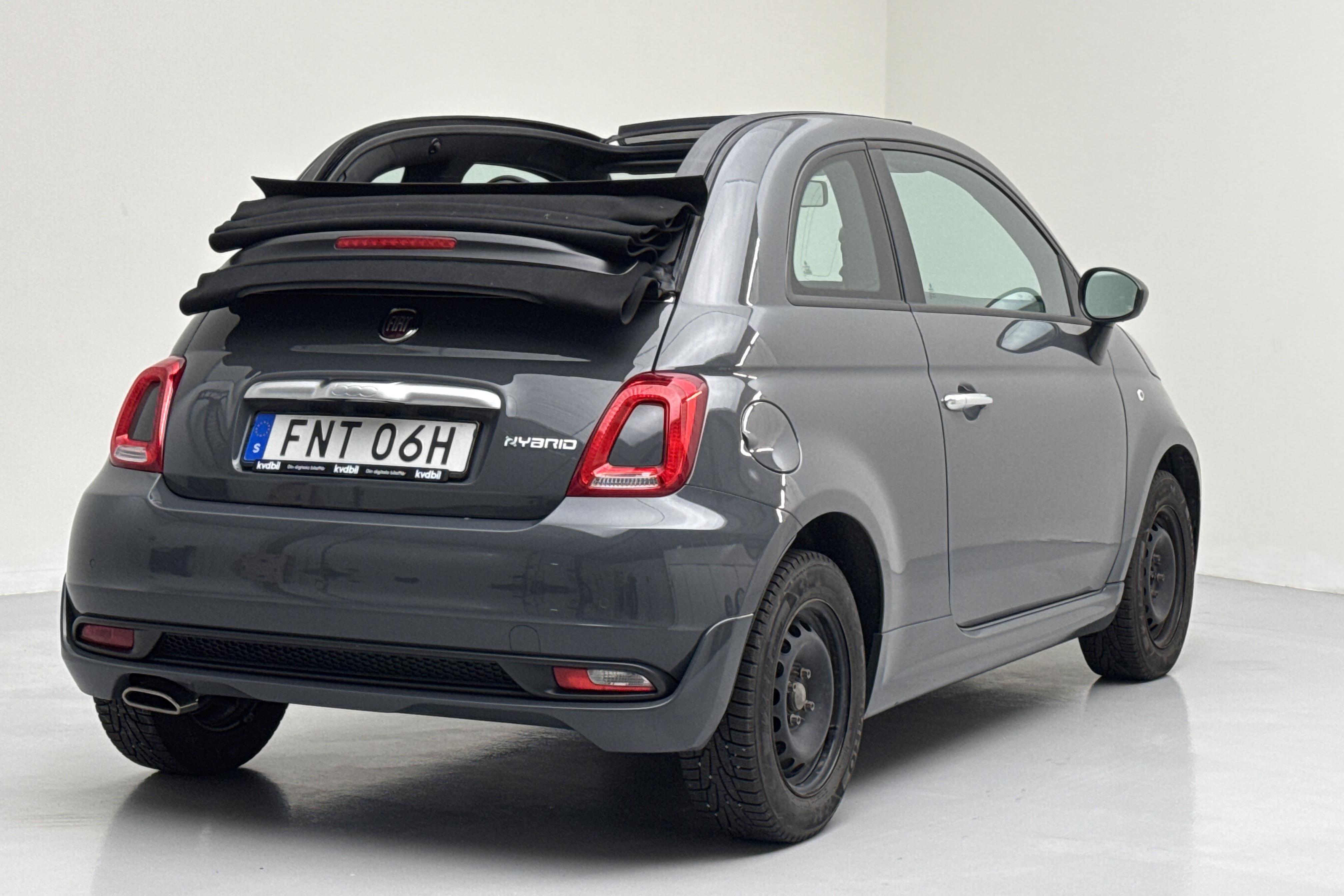 Fiat 500 Hybrid Cab (70hk) - 30 570 km - Manual - gray - 2021