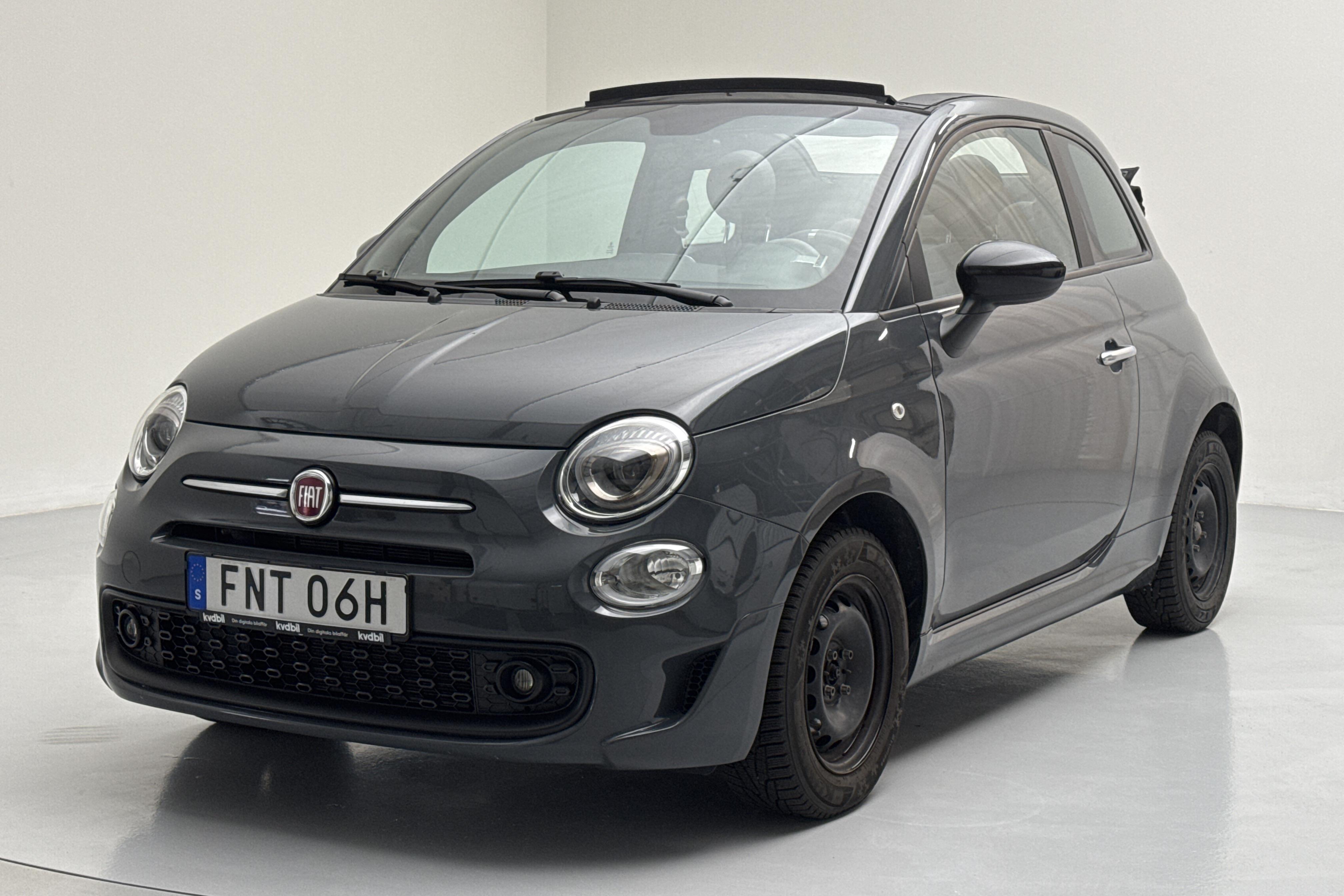 Fiat 500 Hybrid Cab (70hk) - 30 570 km - Manual - gray - 2021