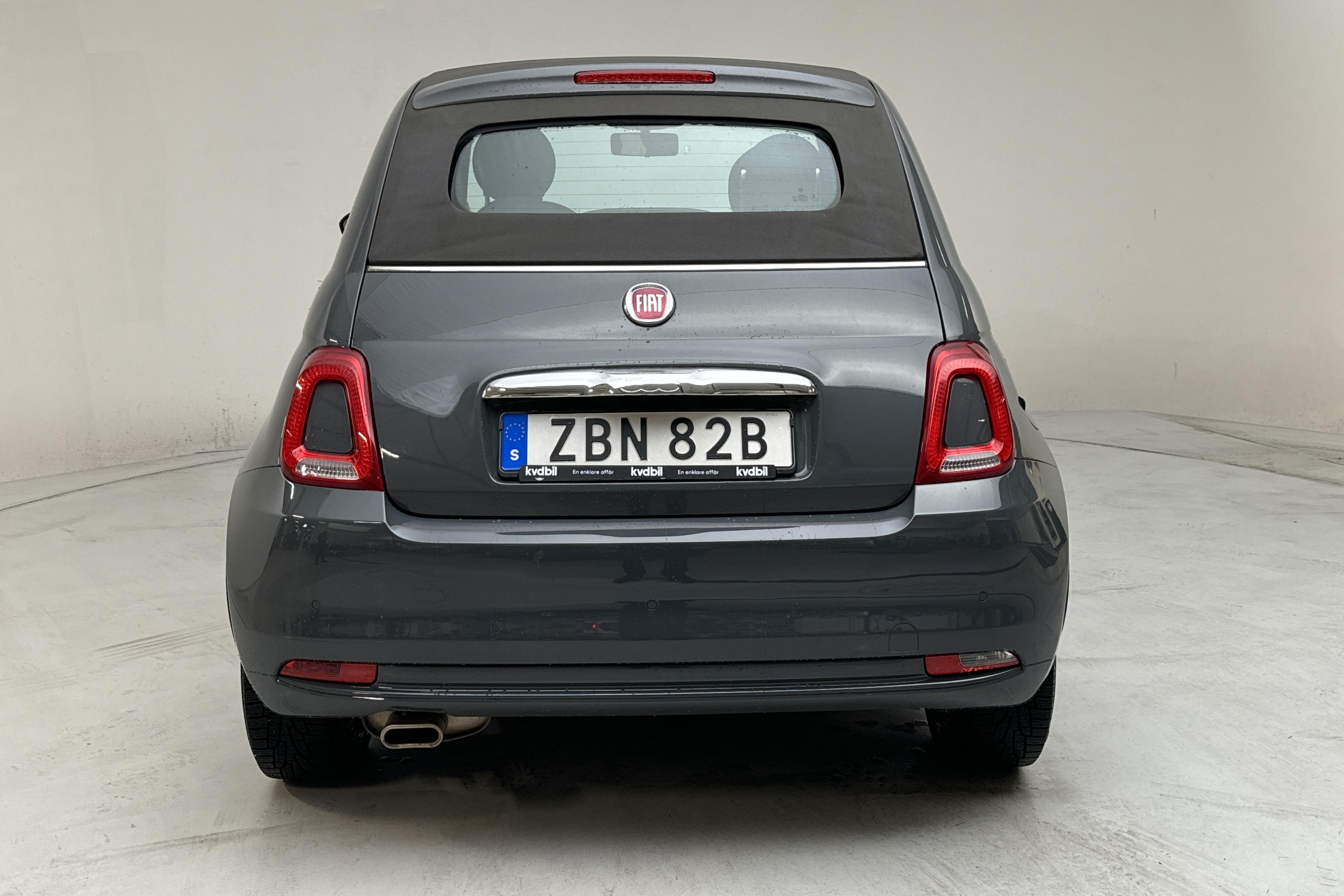 Fiat 500C 1.2 (69hk) - 64 210 km - Automaattinen - harmaa - 2020