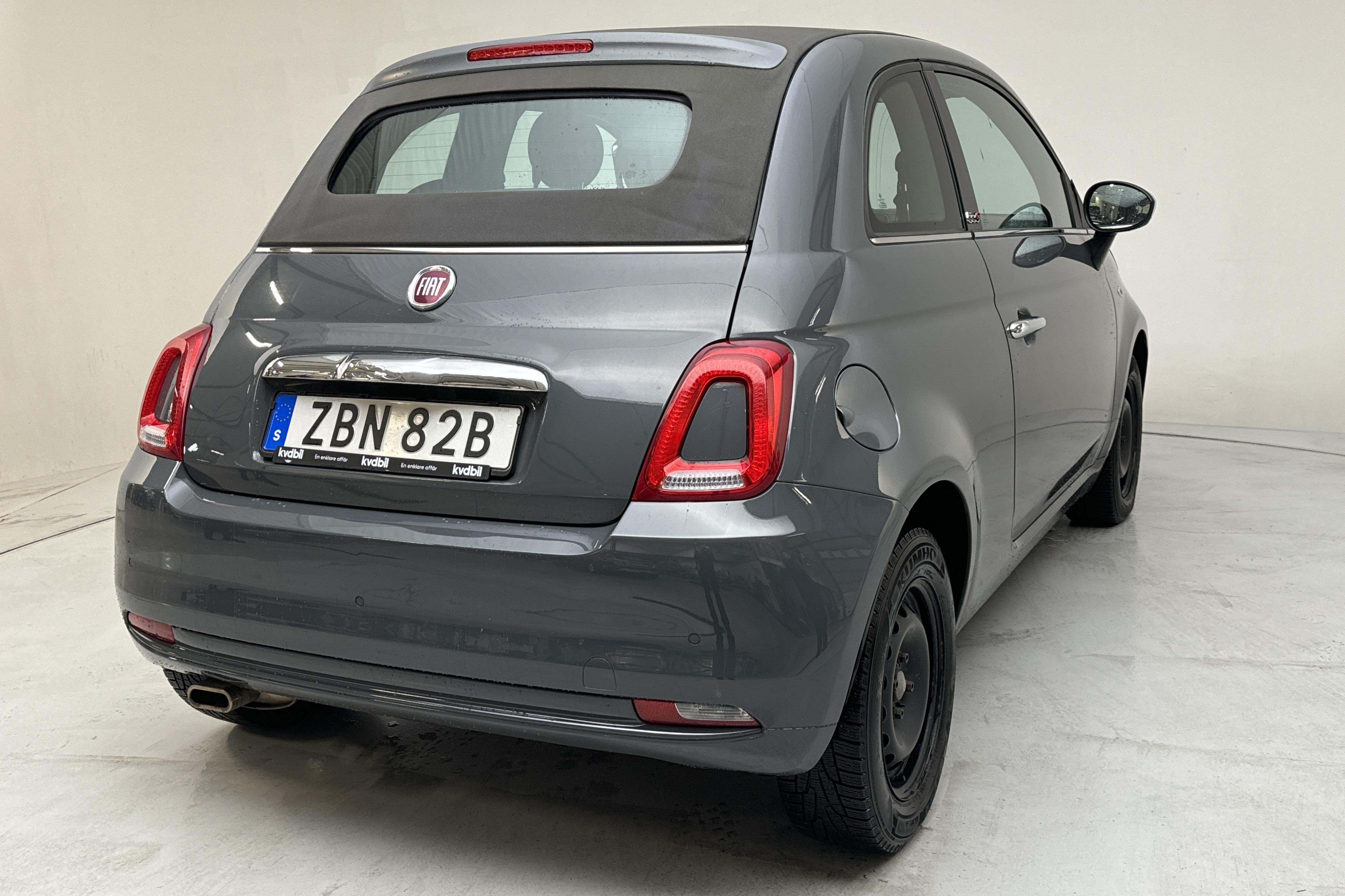 Fiat 500C 1.2 (69hk) - 64 210 km - Automaattinen - harmaa - 2020