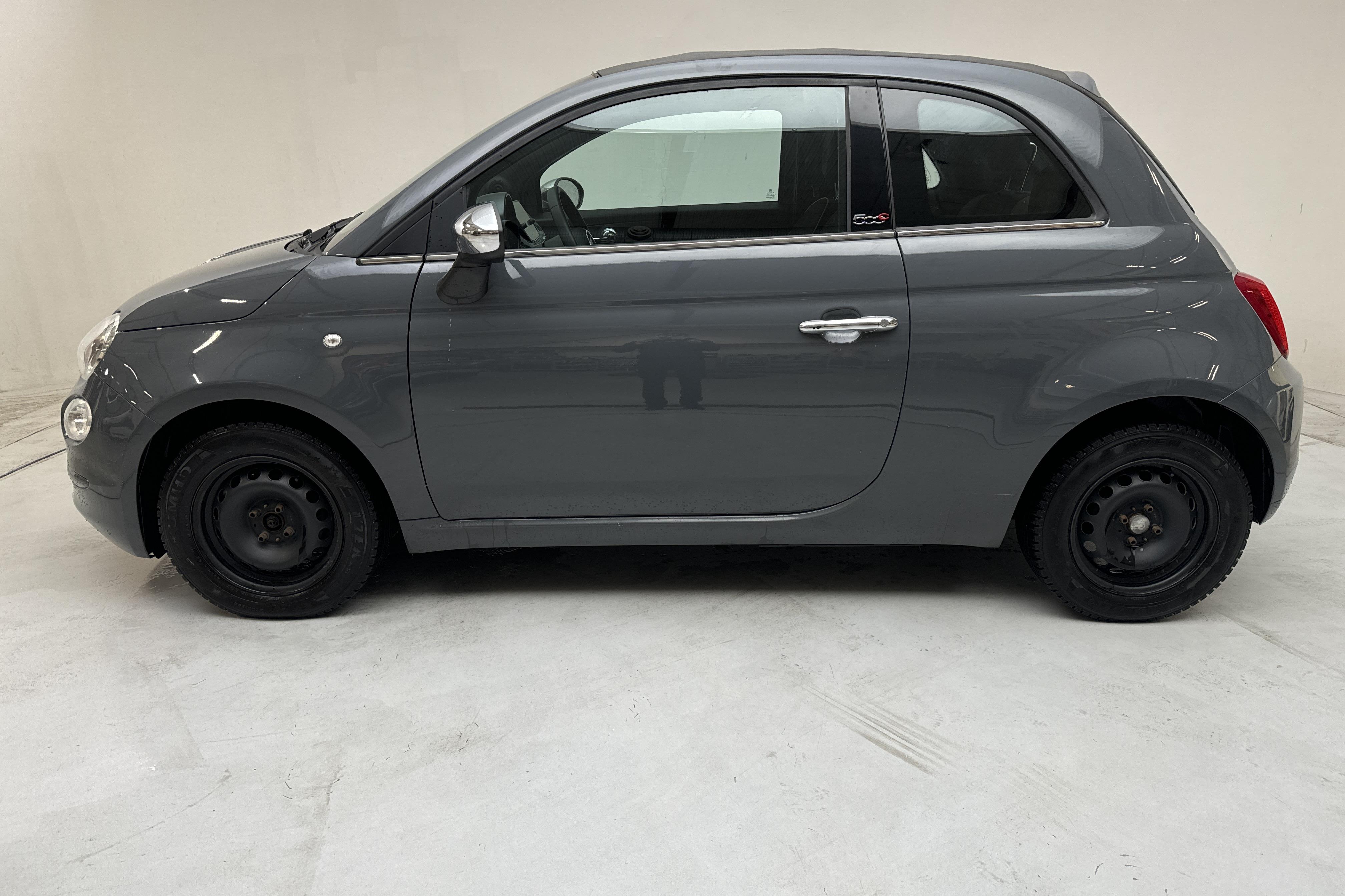 Fiat 500C 1.2 (69hk) - 64 210 km - Automaattinen - harmaa - 2020