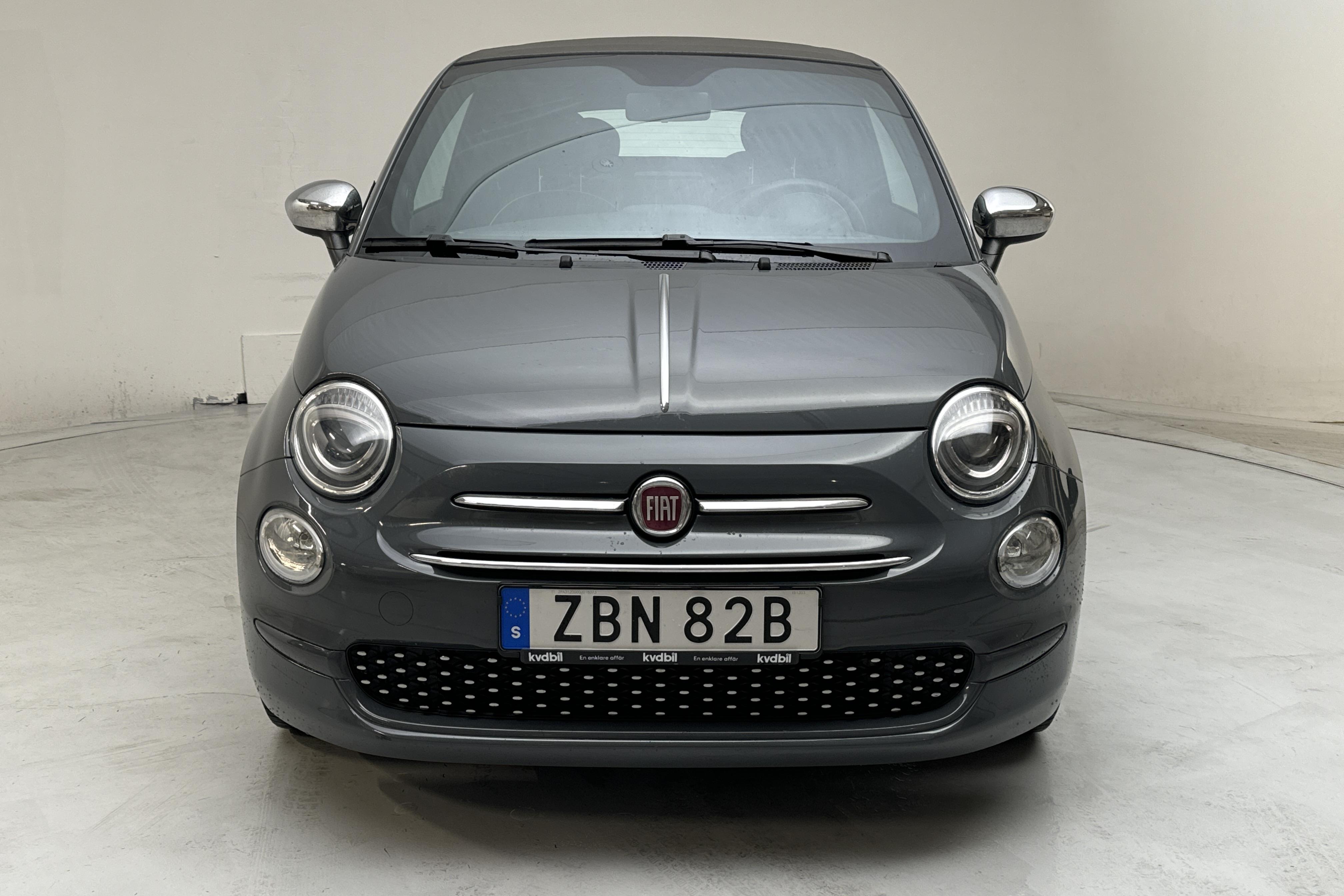 Fiat 500C 1.2 (69hk) - 64 210 km - Automaattinen - harmaa - 2020