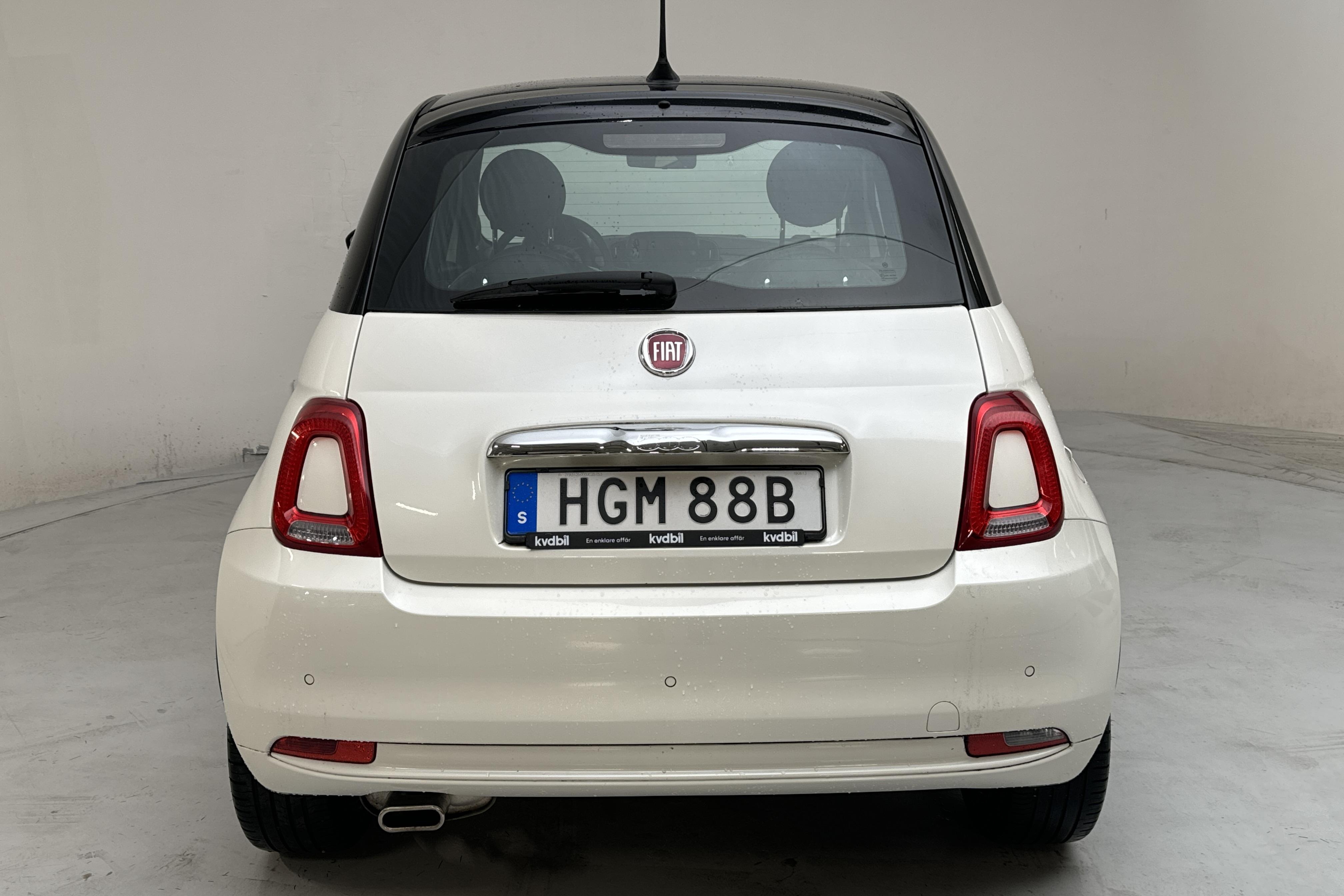 Fiat 500 1.2 (69hk) - 4 915 mil - Manuell - vit - 2019