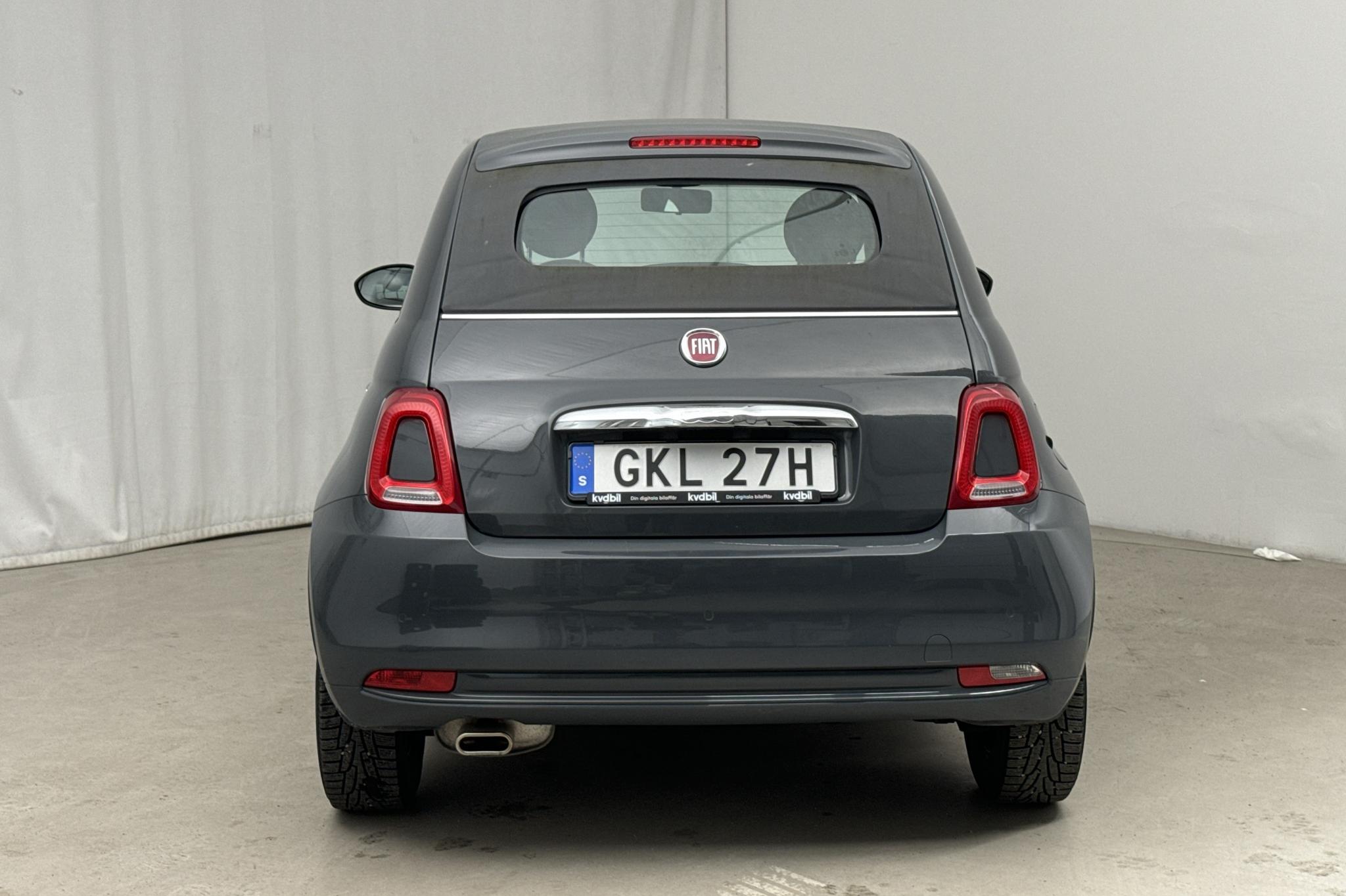 Fiat 500C 1.2 (69hk) - 3 090 mil - Automat - grå - 2020