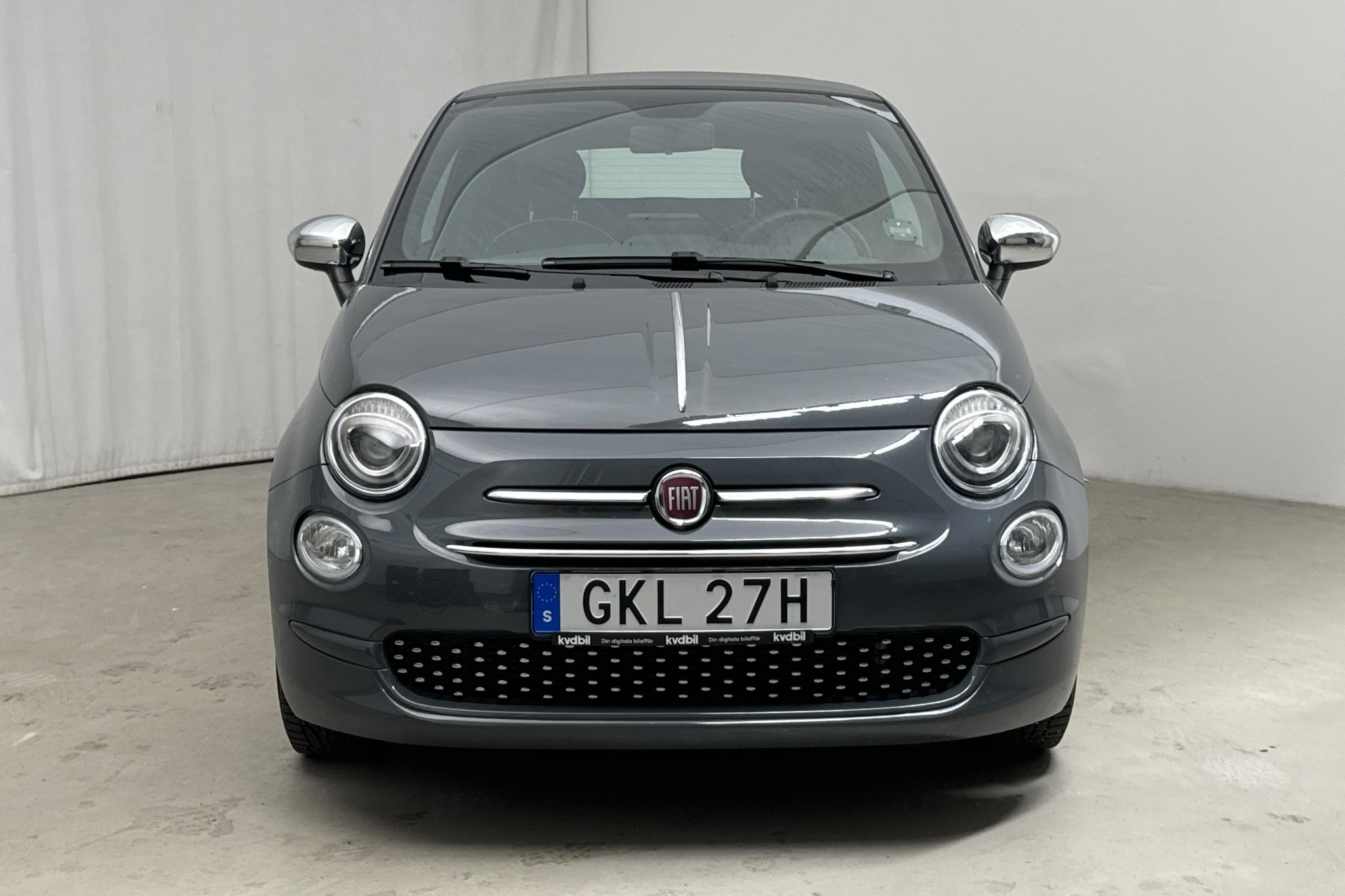 Fiat 500C 1.2 (69hk) - 3 090 mil - Automat - grå - 2020