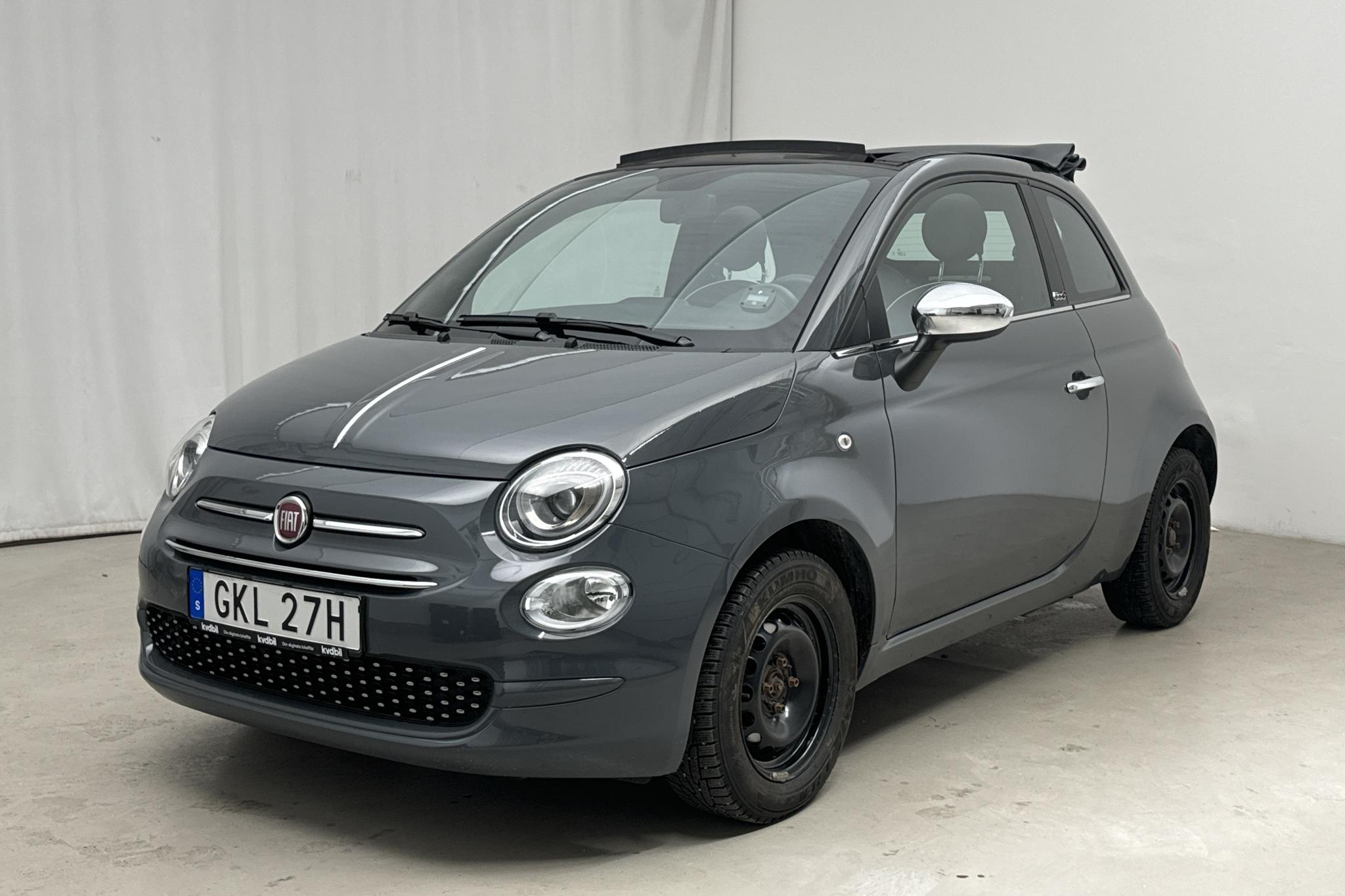 Fiat 500C 1.2 (69hk) - 3 090 mil - Automat - grå - 2020