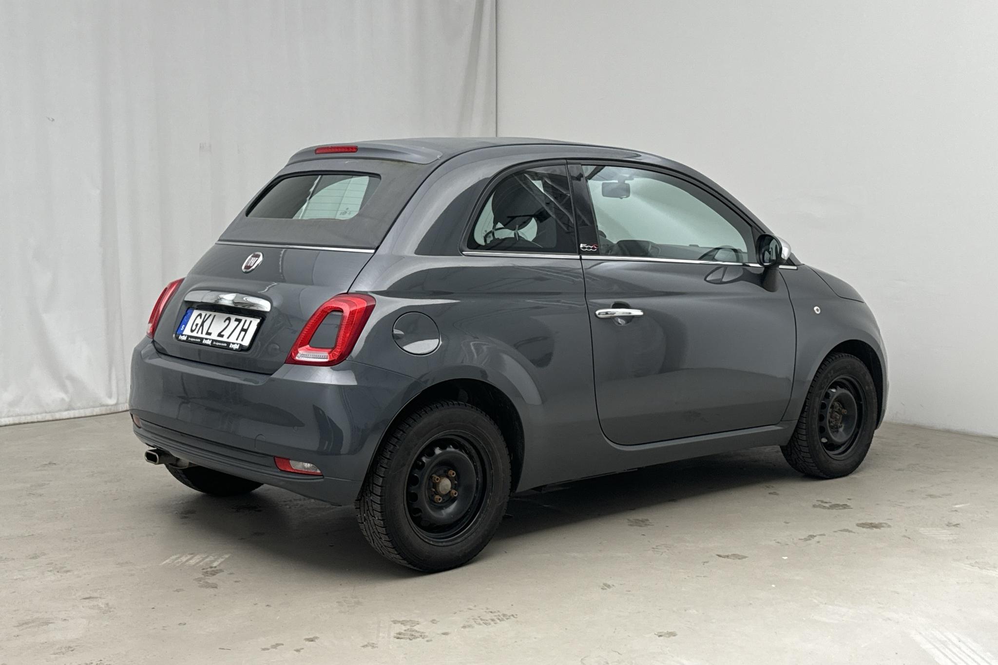 Fiat 500C 1.2 (69hk) - 3 090 mil - Automat - grå - 2020