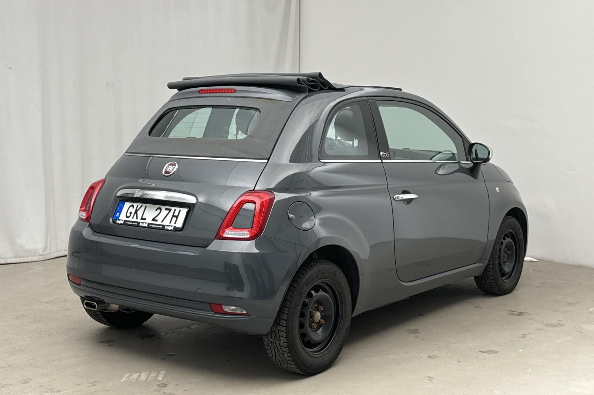 Fiat 500C 1.2 (69hk) - 3 090 mil - Automat - grå - 2020