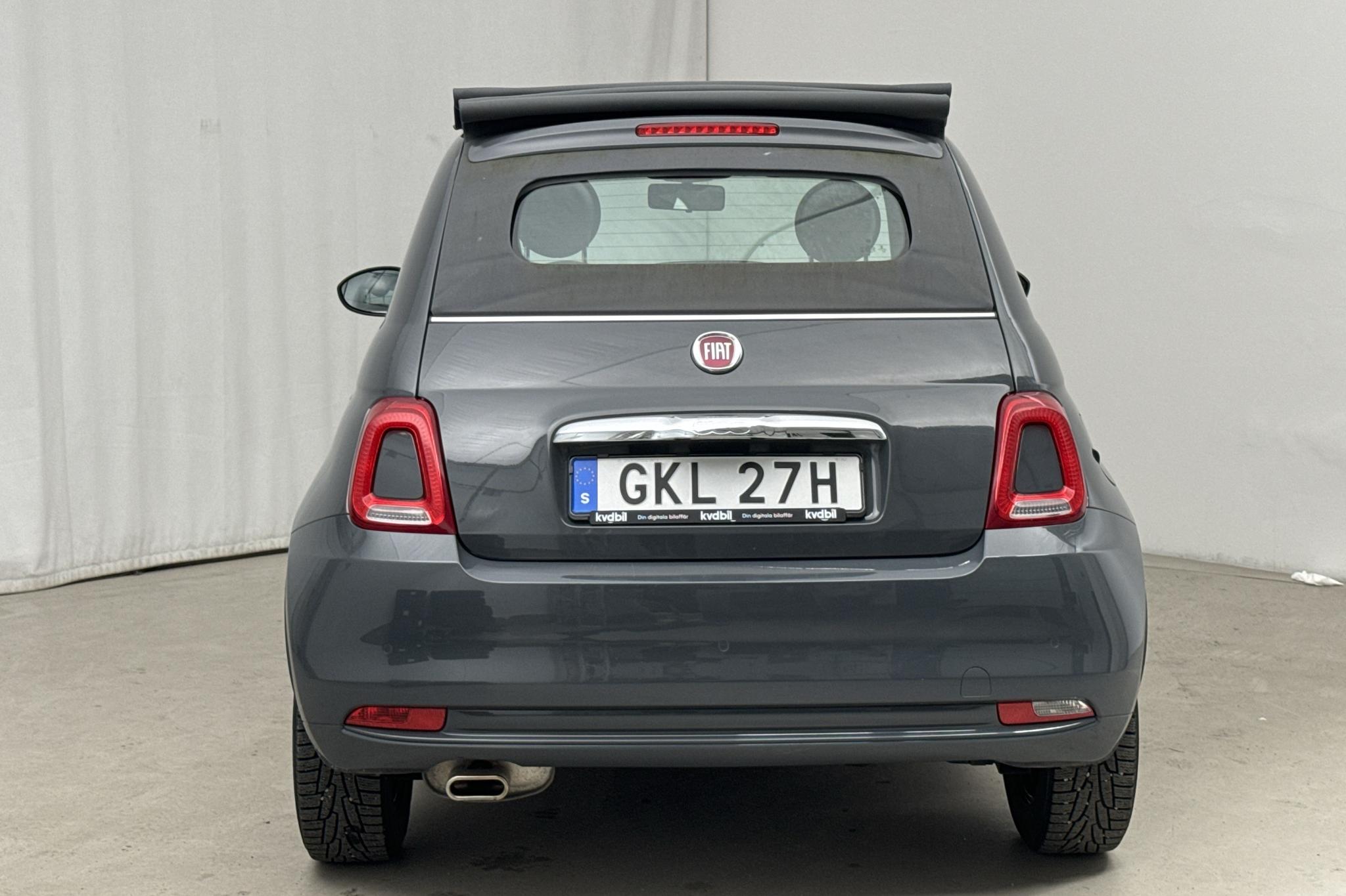 Fiat 500C 1.2 (69hk) - 3 090 mil - Automat - grå - 2020