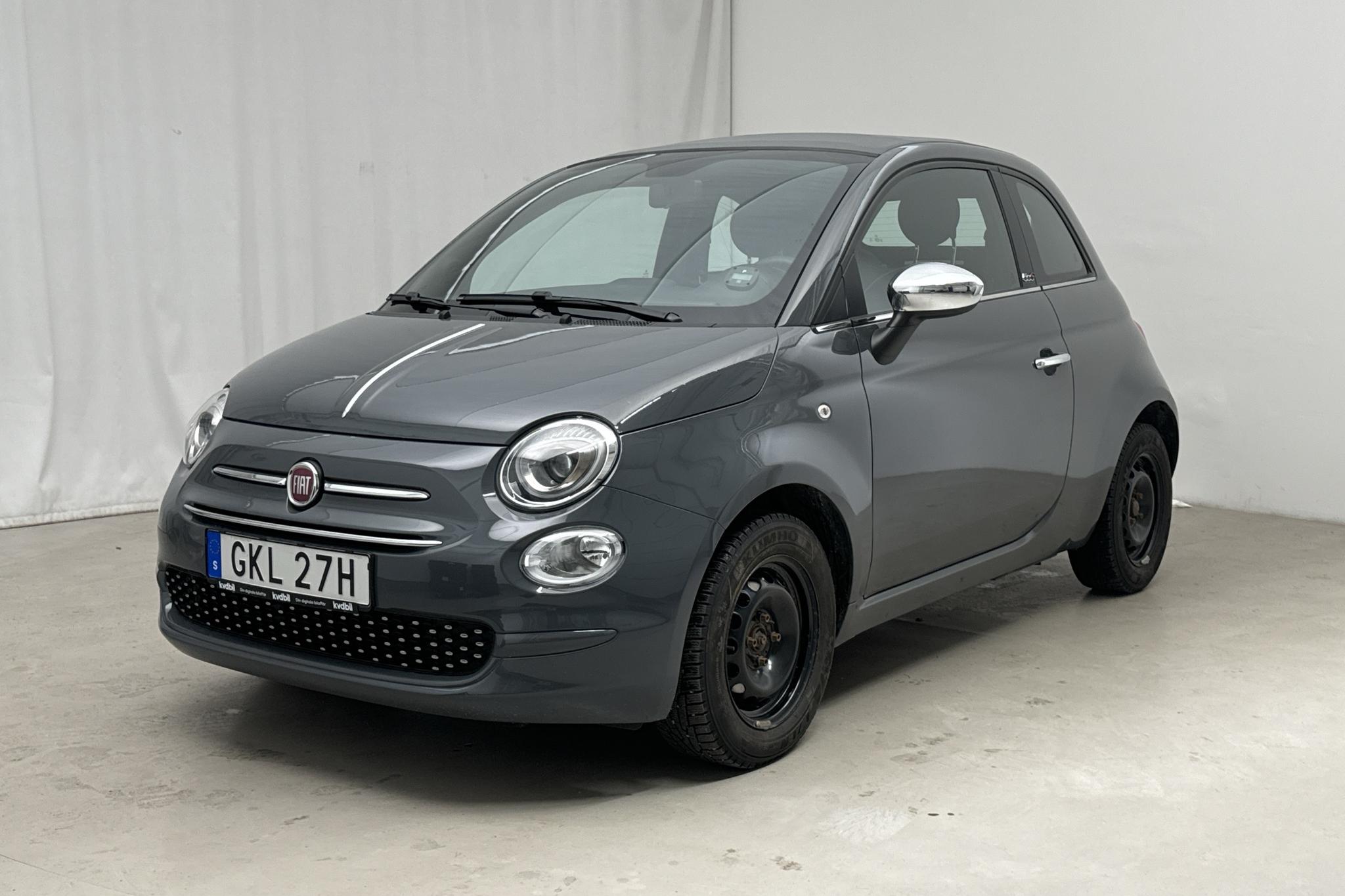 Fiat 500C 1.2 (69hk) - 3 090 mil - Automat - grå - 2020