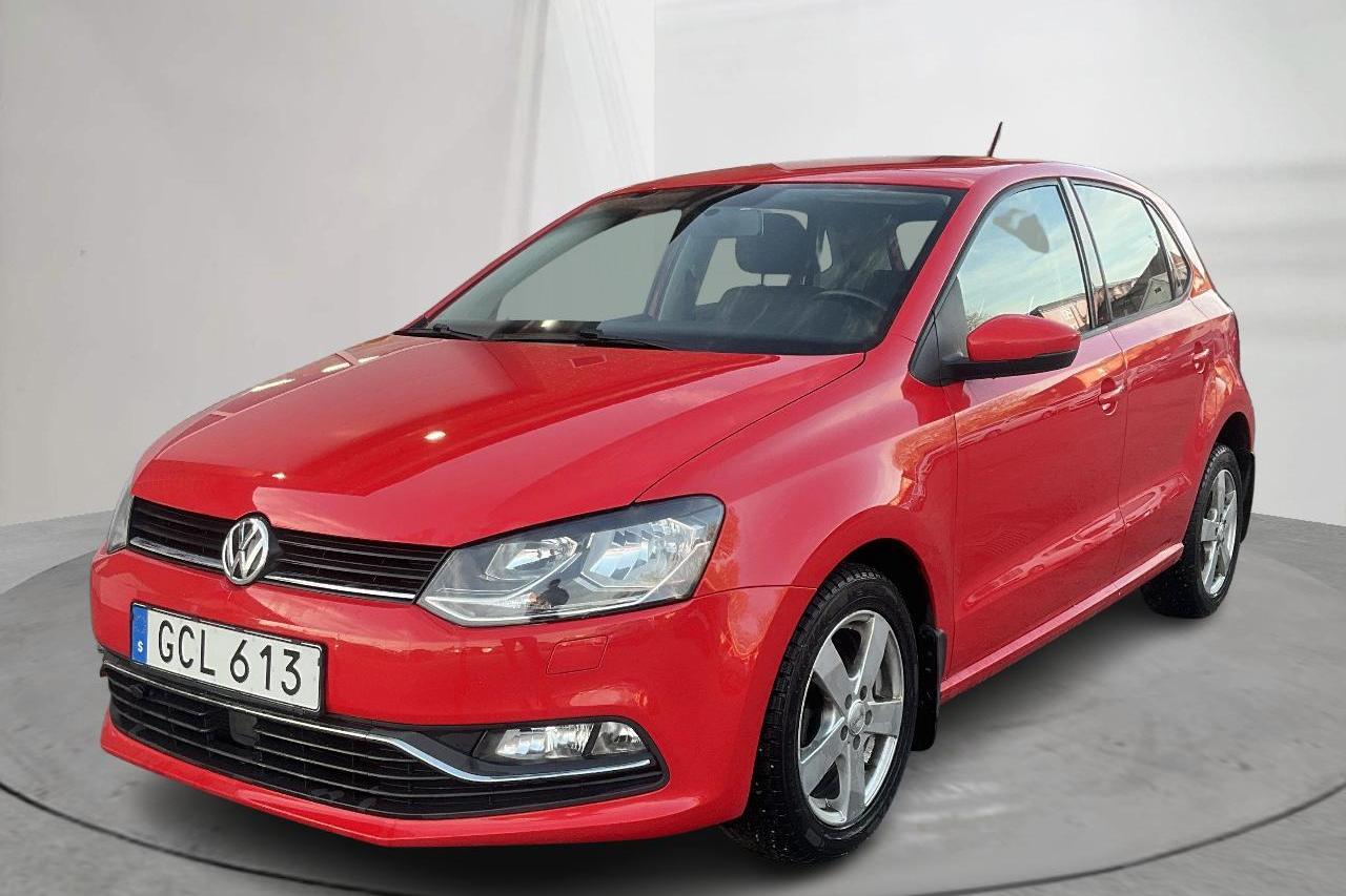 VW Polo 1.2 TSI 5dr (90hk) - 5 446 mil - Manuell - röd - 2015