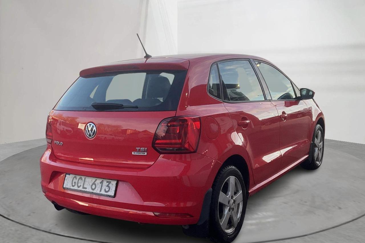 VW Polo 1.2 TSI 5dr (90hk) - 5 446 mil - Manuell - röd - 2015