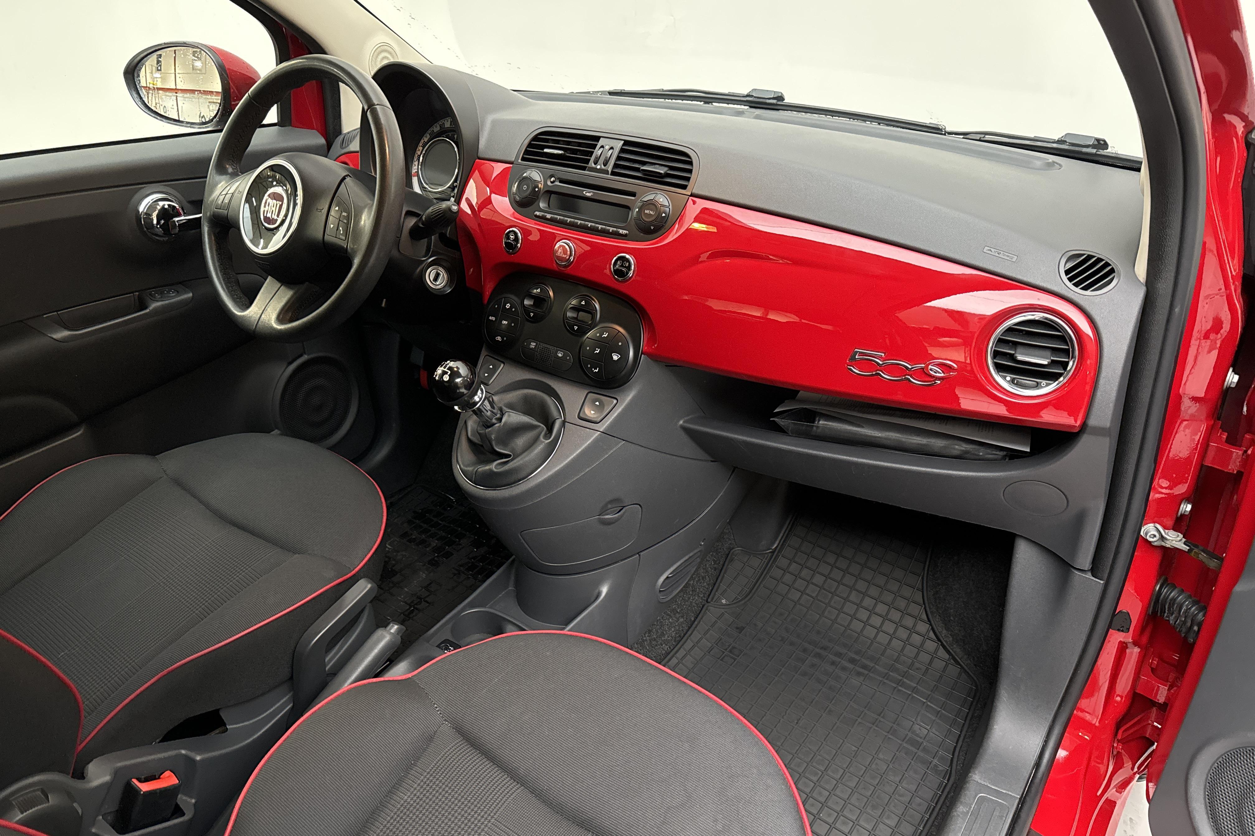 Fiat 500C 1.2 (69hk) - 136 380 km - Käsitsi - punane - 2014