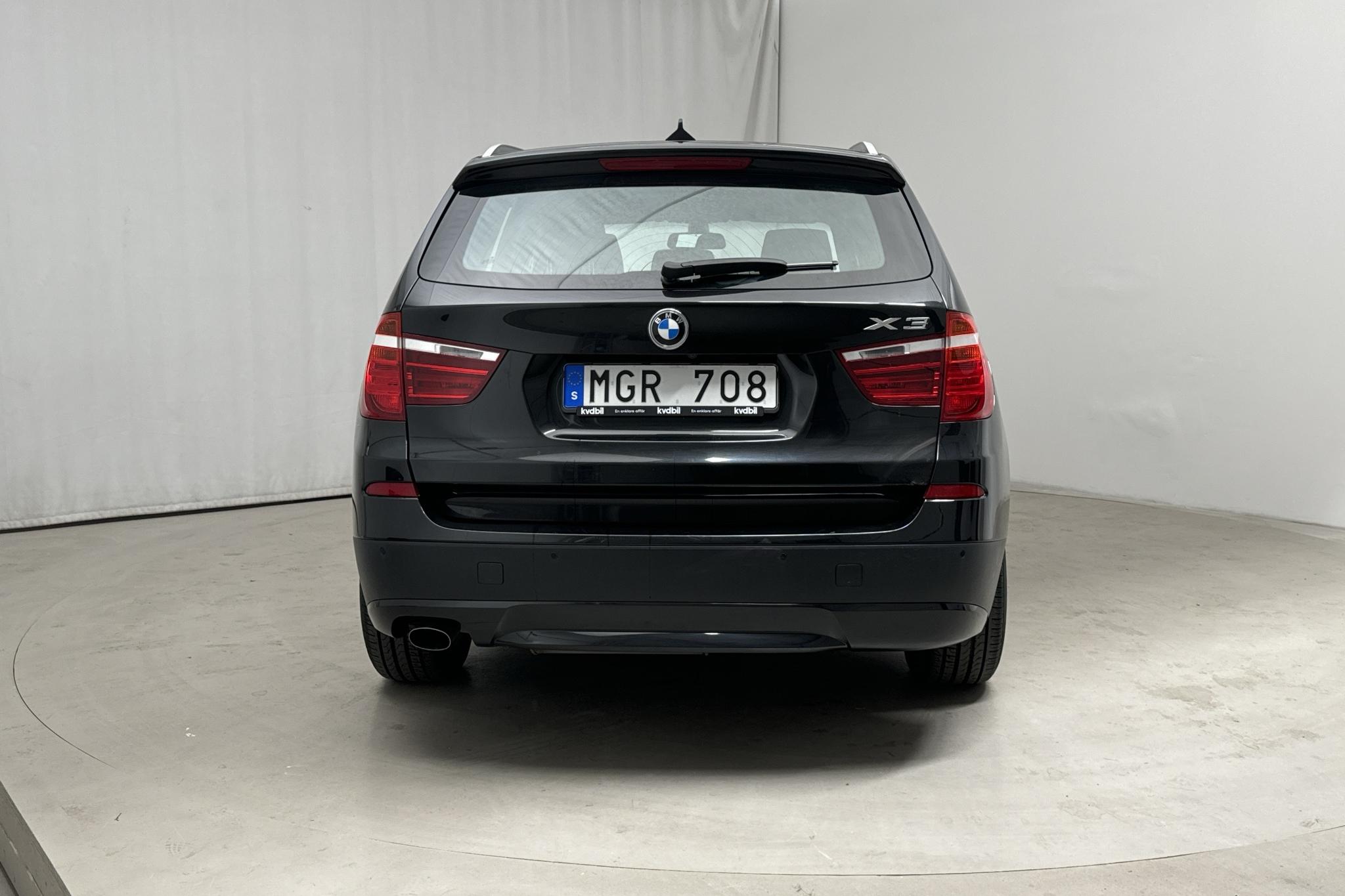 BMW X3 xDrive20d, F25 (184hk) - 184 870 km - Automatyczna - czarny - 2012