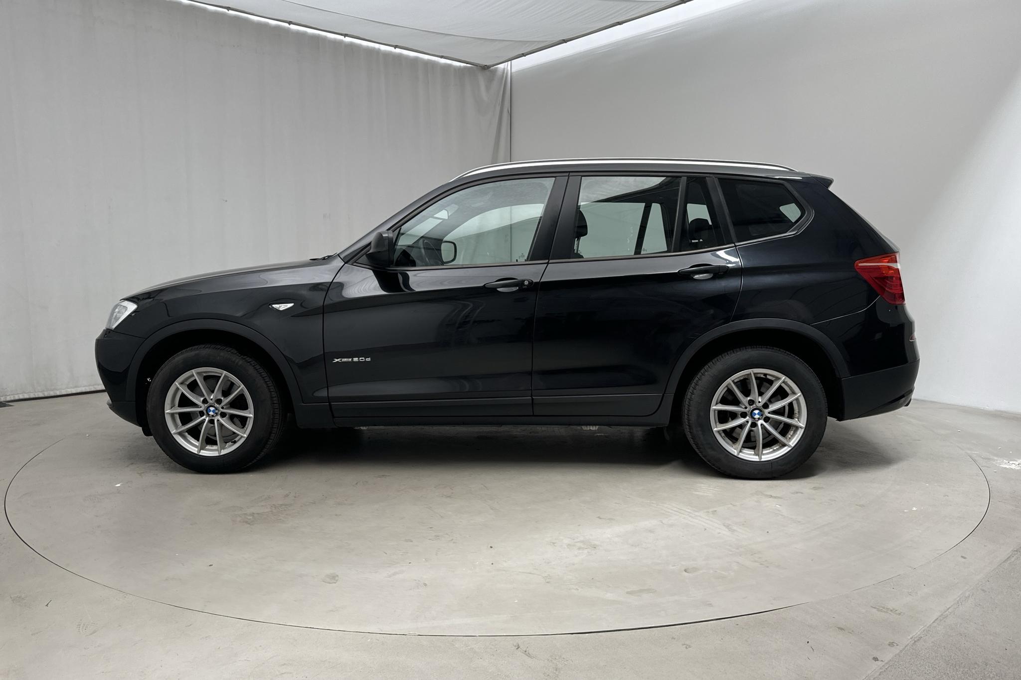 BMW X3 xDrive20d, F25 (184hk) - 184 870 km - Automatyczna - czarny - 2012