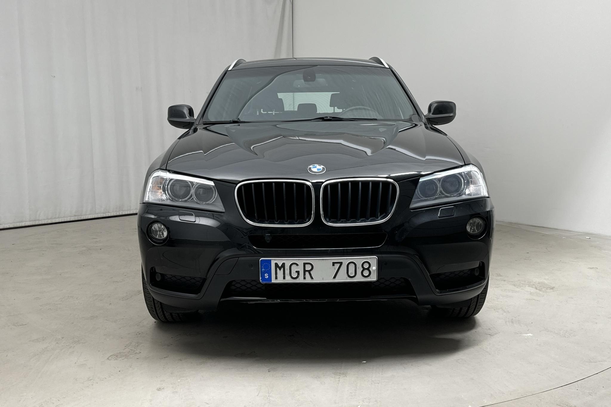 BMW X3 xDrive20d, F25 (184hk) - 184 870 km - Automatyczna - czarny - 2012