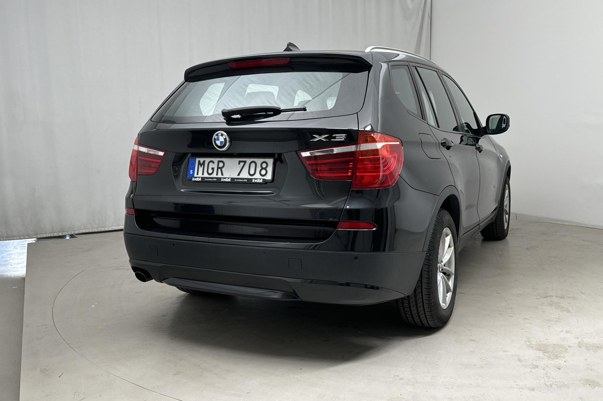 BMW X3 xDrive20d, F25 (184hk) - 184 870 km - Automatyczna - czarny - 2012