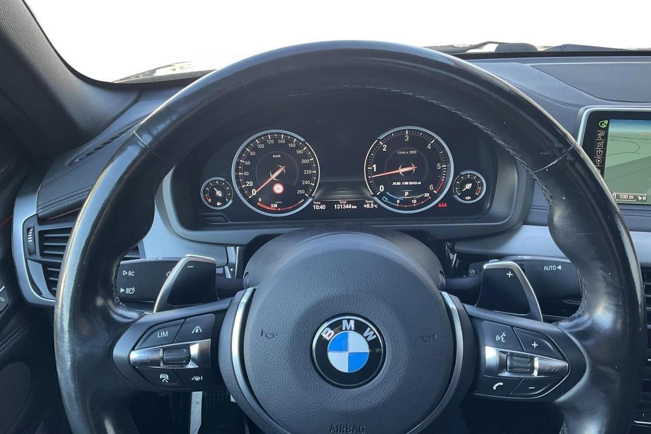 BMW X6 M50d, F16 (381hk) - 131 340 km - Automaatne - must - 2015