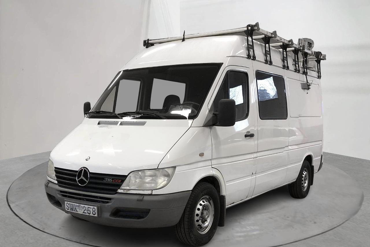 Mercedes Sprinter 316 CDI (156hk) - 96 320 km - Automaattinen - valkoinen - 2002