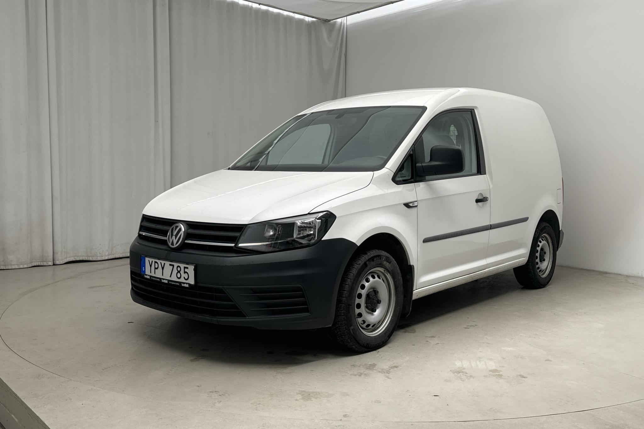 VW Caddy 2.0 TDI (102hk) - 115 420 km - Automaatne - valge - 2018