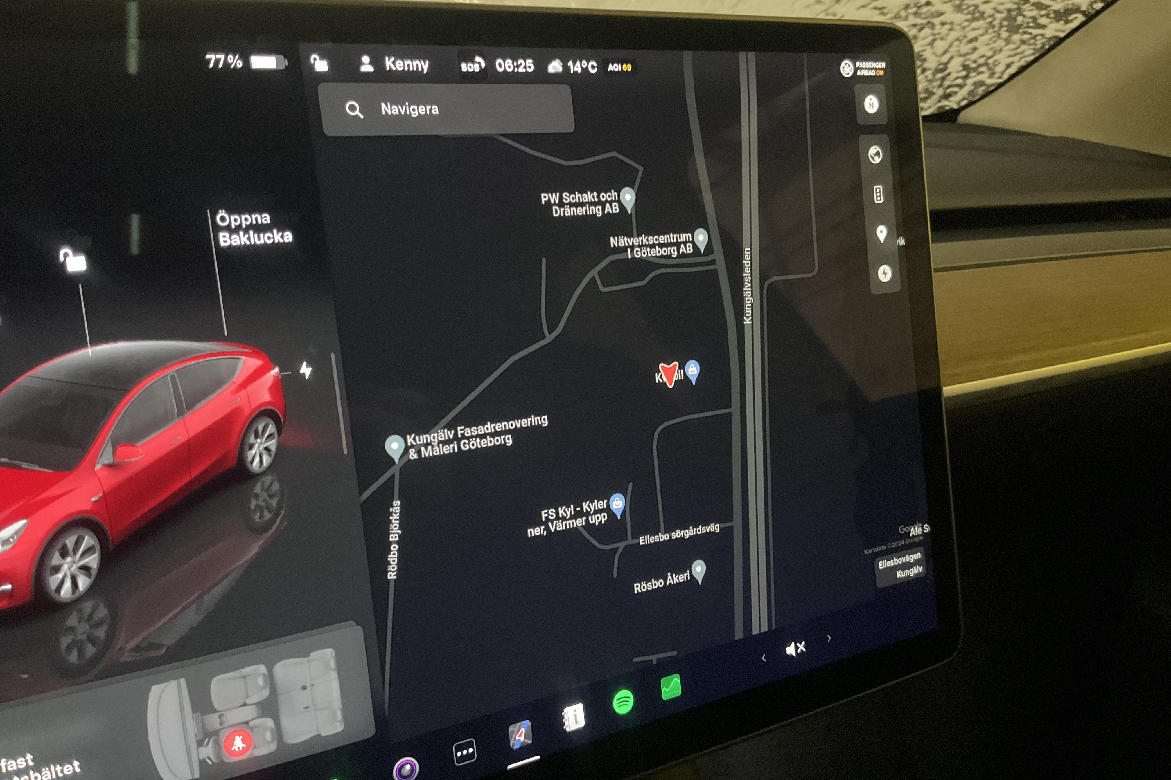 Tesla Model Y Long Range Dual Motor AWD - 70 610 km - Automatyczna - czerwony - 2022