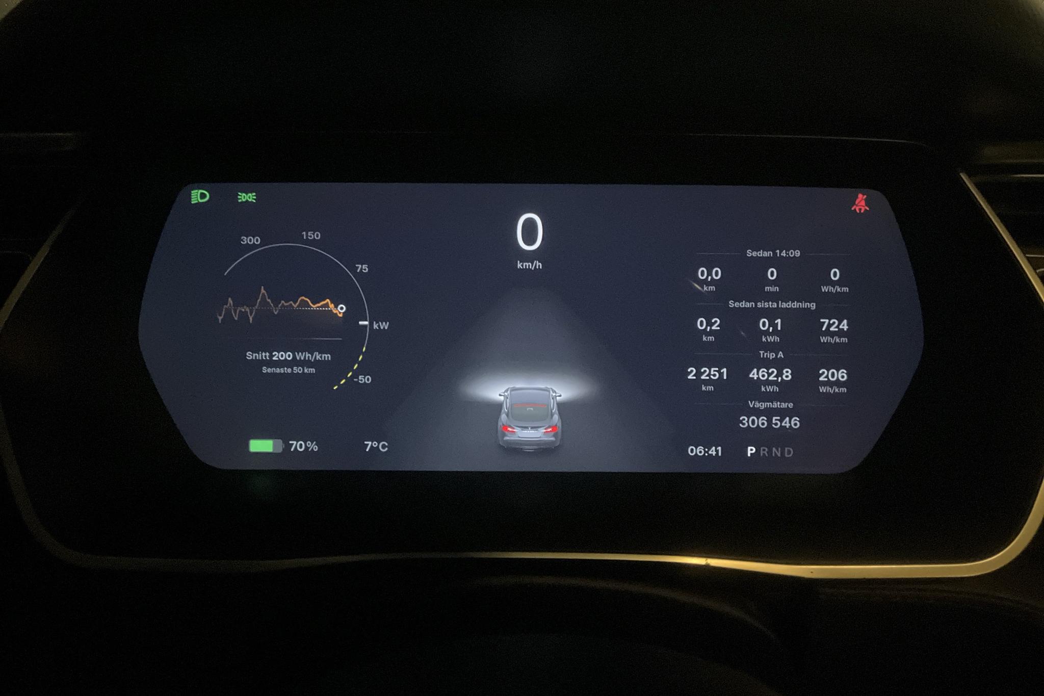 Tesla Model S 85D - 306 550 km - Automatyczna - szary - 2015