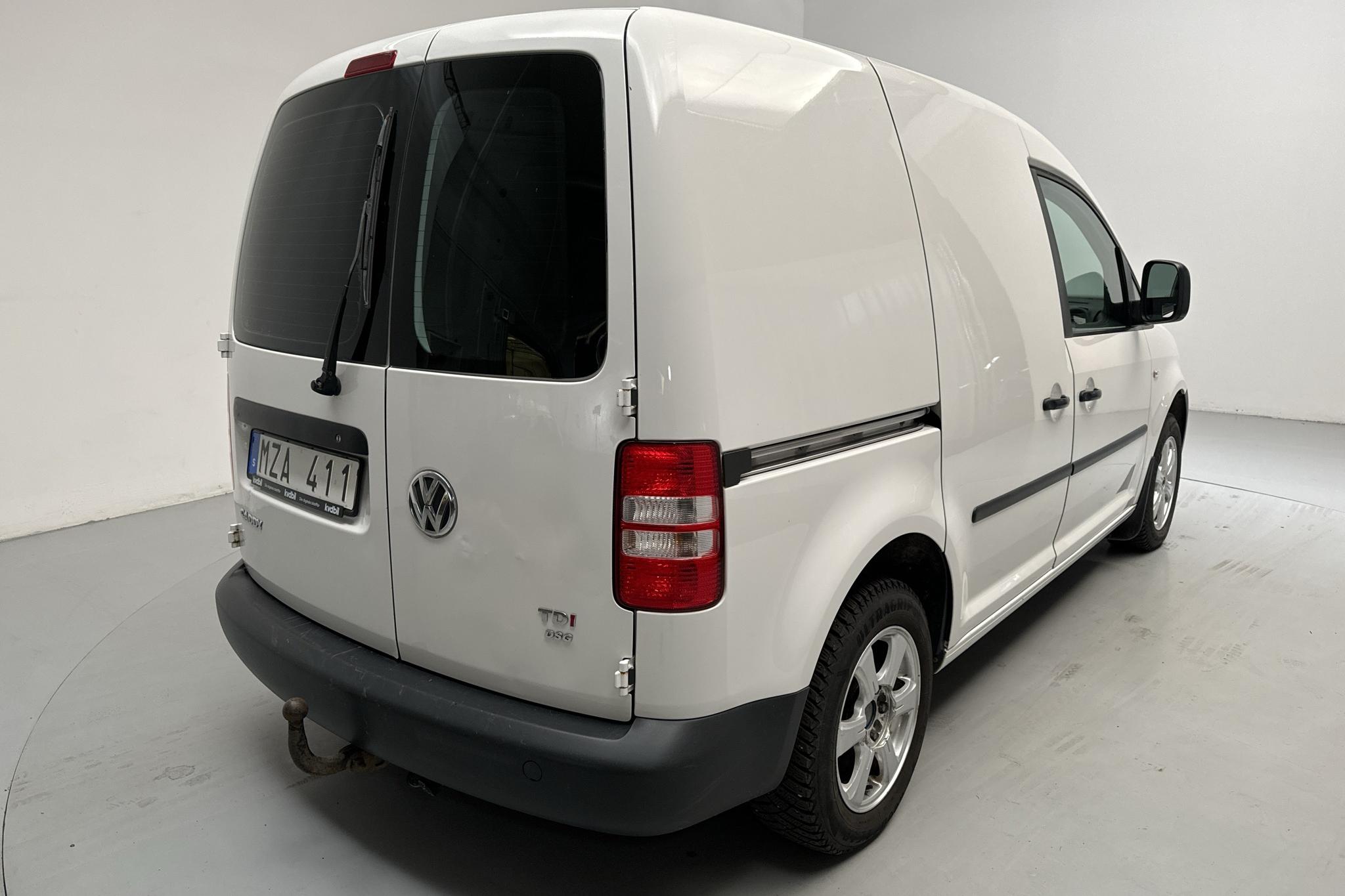 VW Caddy 1.6 TDI Skåp (102hk) - 23 272 mil - Automat - vit - 2013