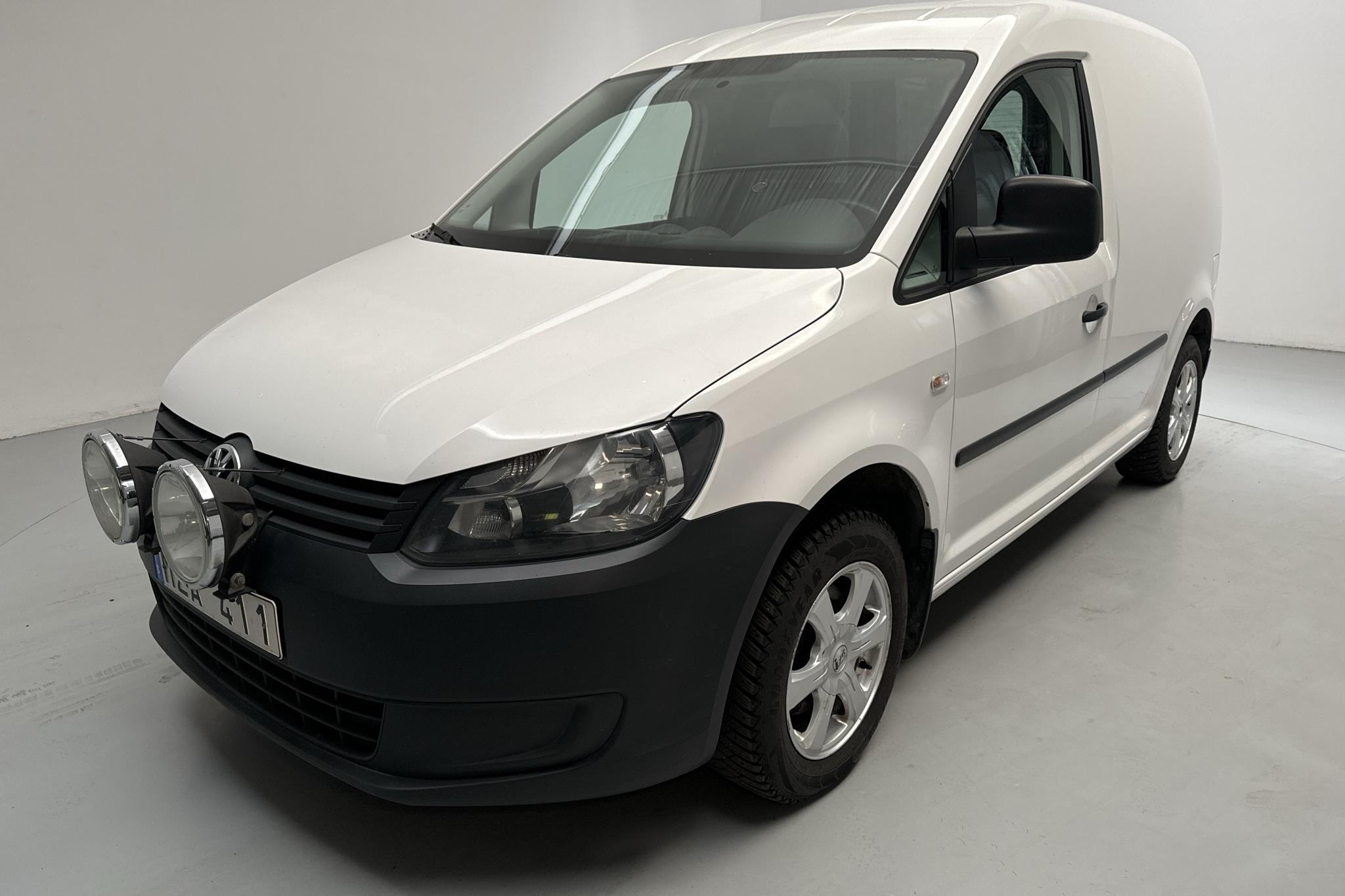 VW Caddy 1.6 TDI Skåp (102hk) - 232 720 km - Automatyczna - biały - 2013